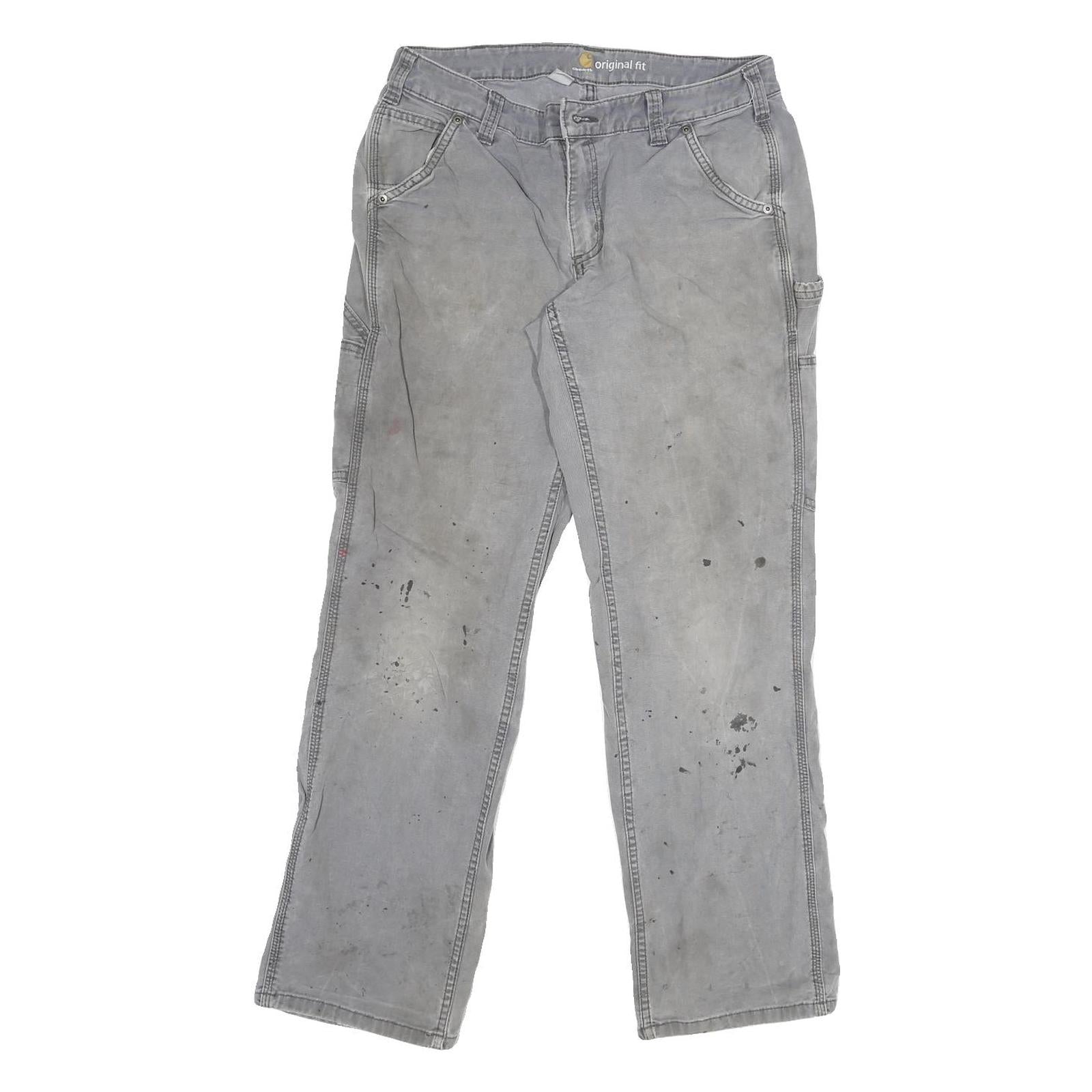 CARHARTT Womens Regular Fit Grey Denim Jeans W30 L30 Workwear Utility Refurbished - N/A refurbished available on Cerqular