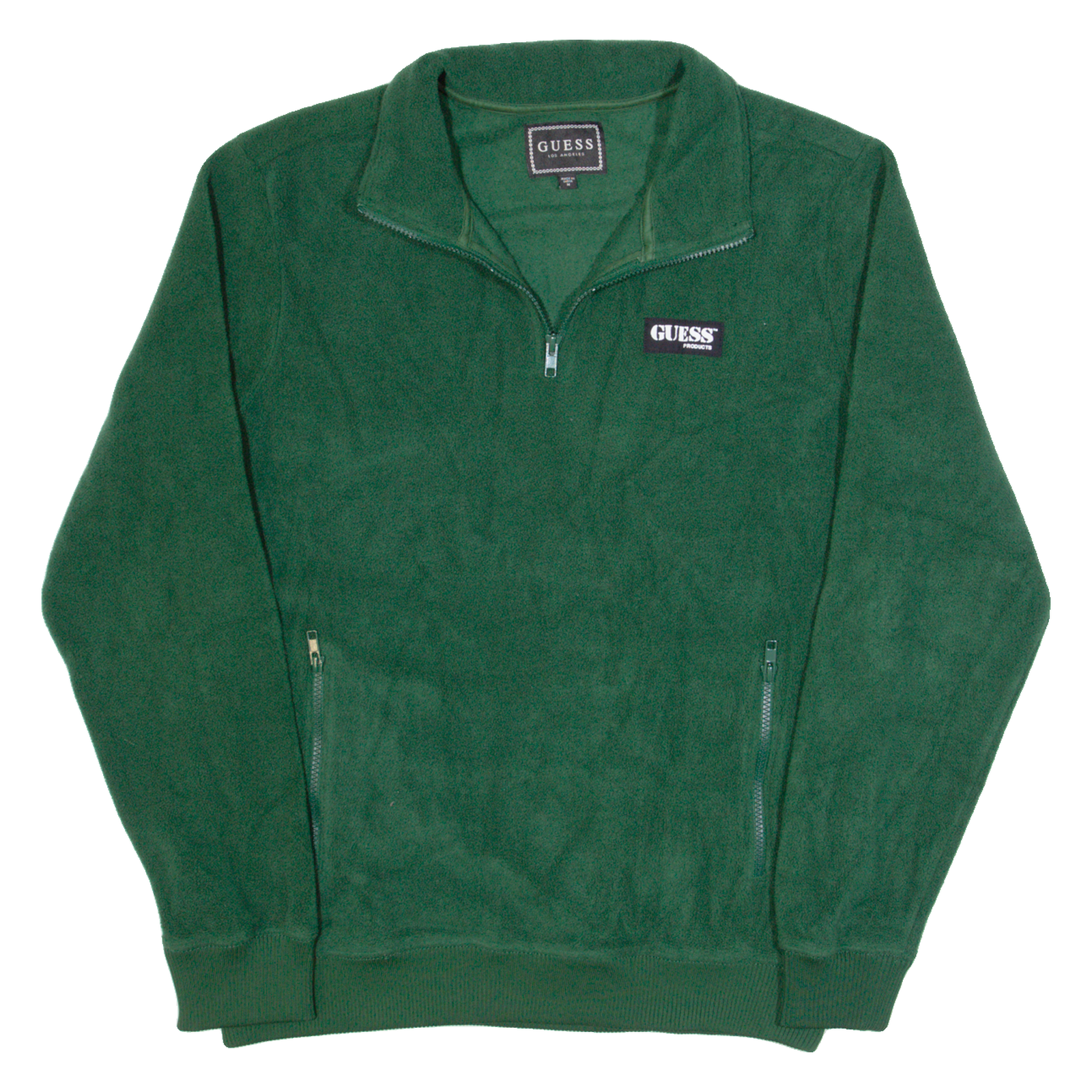 GUESS Mens Pullover Jacket Green M Refurbished - N/A refurbished available on Cerqular