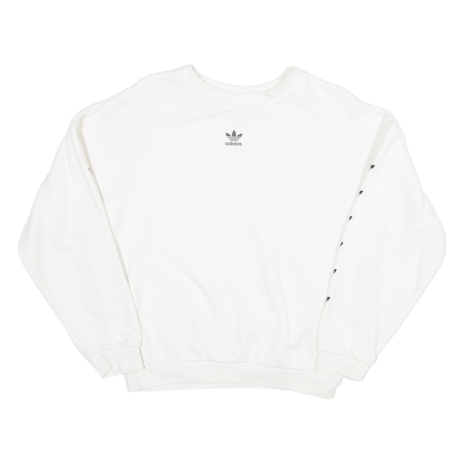 ADIDAS Womens Sweatshirt White UK 6 Refurbished - N/A refurbished available on Cerqular