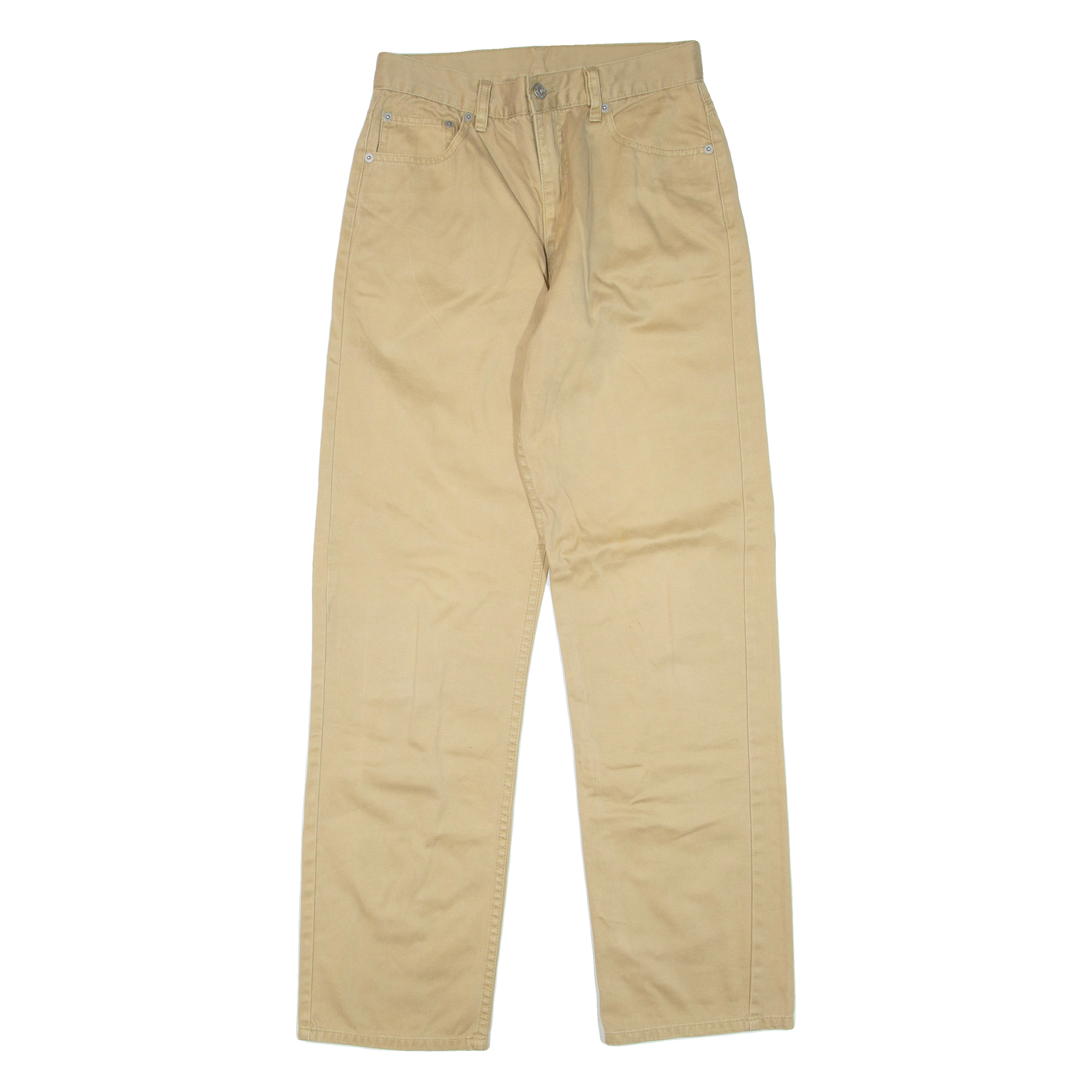 TEDDY'S Womens Trousers Beige Regular Straight W26 L32 Refurbished - N/A refurbished available on Cerqular