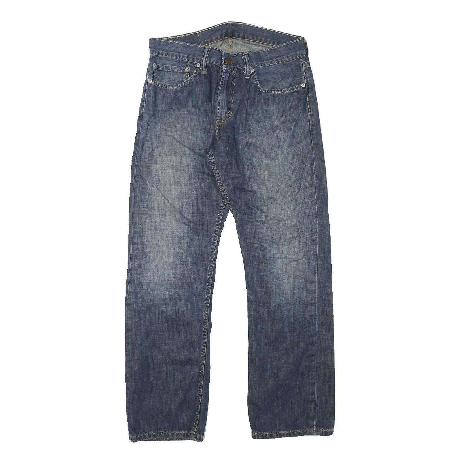 LEVI'S Mens Blue Regular Fit Straight Leg Denim W30 L28 Classic Zip Jeans Refurbished - N/A refurbished available on Cerqular