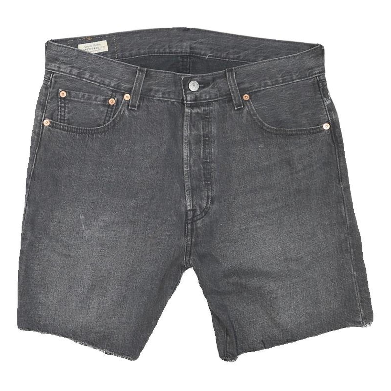 Buy LEVI'S Mens Shorts Black Denim Cut-Off XL W34 Classic Casual Summer Refurbished - $25.99 LEVI'S Mens Shorts Black Denim Cut-Off XL W34 Classic Casual Summer Refurbished - N/A refurbished available on Cerqular
