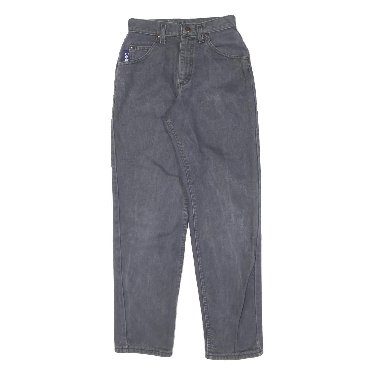 LEE Womens Cotton Blend Blue Relaxed Straight Trousers W24 L29 Classic Casual Refurbished - N/A refurbished available on Cerqular
