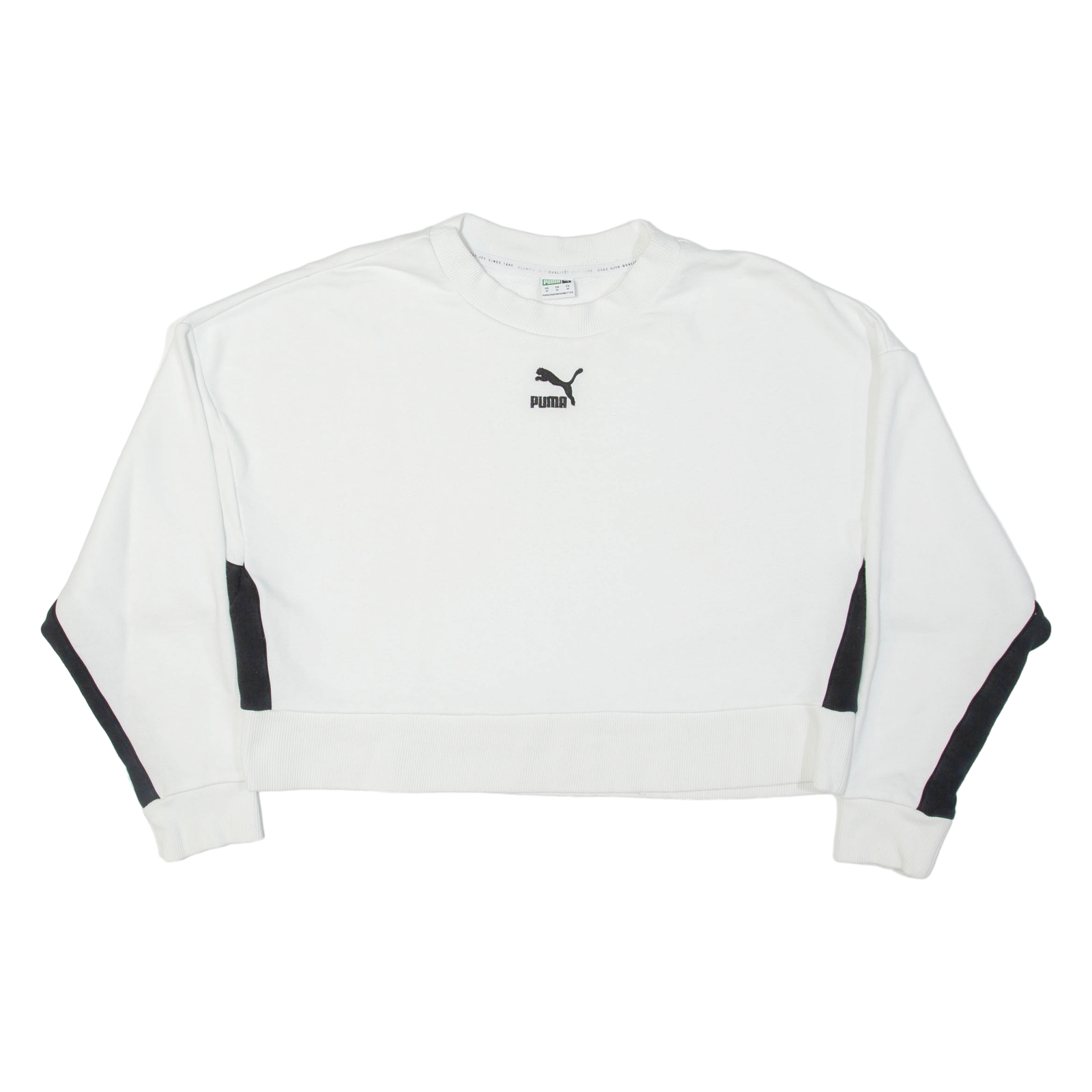 Buy PUMA Cropped Womens Sweatshirt White M Refurbished - $15.59 PUMA Cropped Womens Sweatshirt White M Refurbished - N/A refurbished available on Cerqular