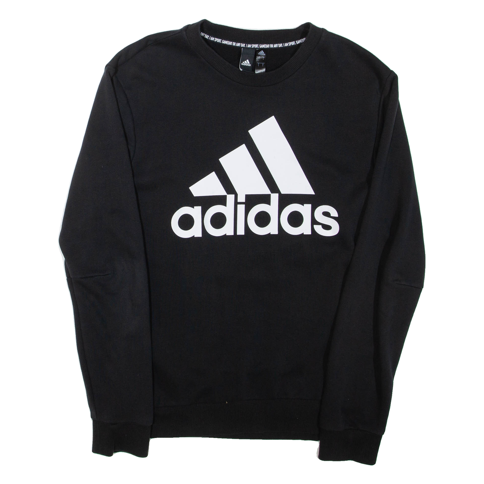 ADIDAS Mens Sweatshirt Black Crew Neck S Refurbished - N/A refurbished available on Cerqular