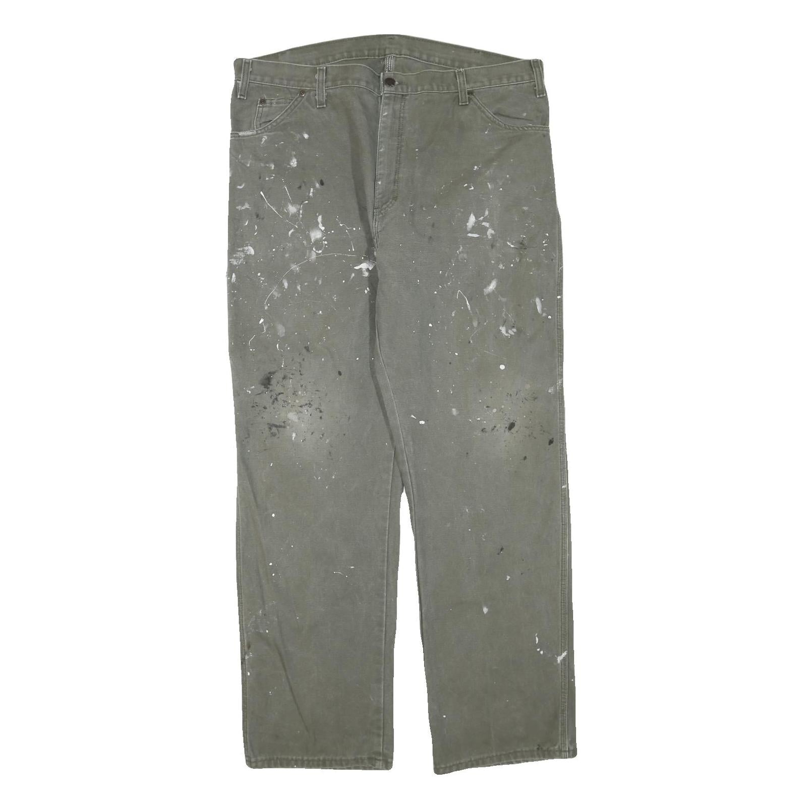 DICKIES Mens Regular Fit Workwear Cotton Blend Paint Splattered Jeans W40 L32 Refurbished - N/A refurbished available on Cerqular