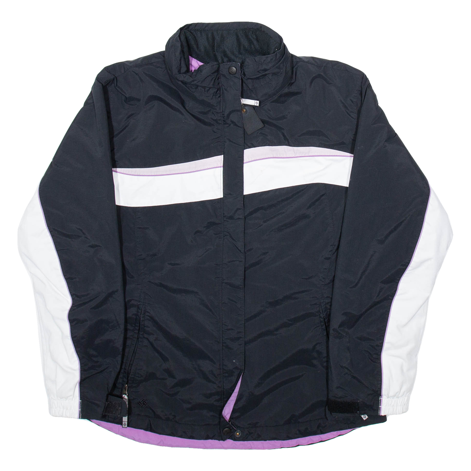 COLUMBIA Womens Rain Coat Black Nylon L Refurbished - N/A refurbished available on Cerqular
