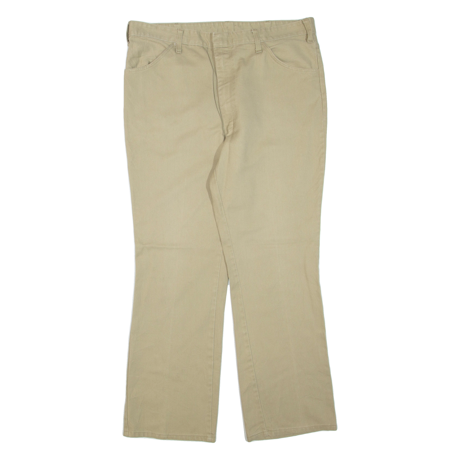 DICKIES Womens Trousers Beige Regular Flared W36 L30 Refurbished - N/A refurbished available on Cerqular