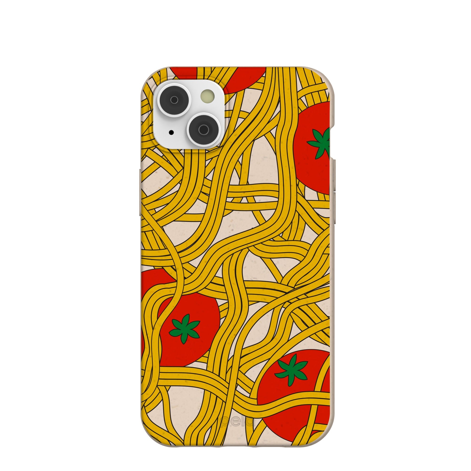 Seashell Spaghetti Splash iPhone 14 Plus Case Refurbished - Pela Case refurbished available on Cerqular