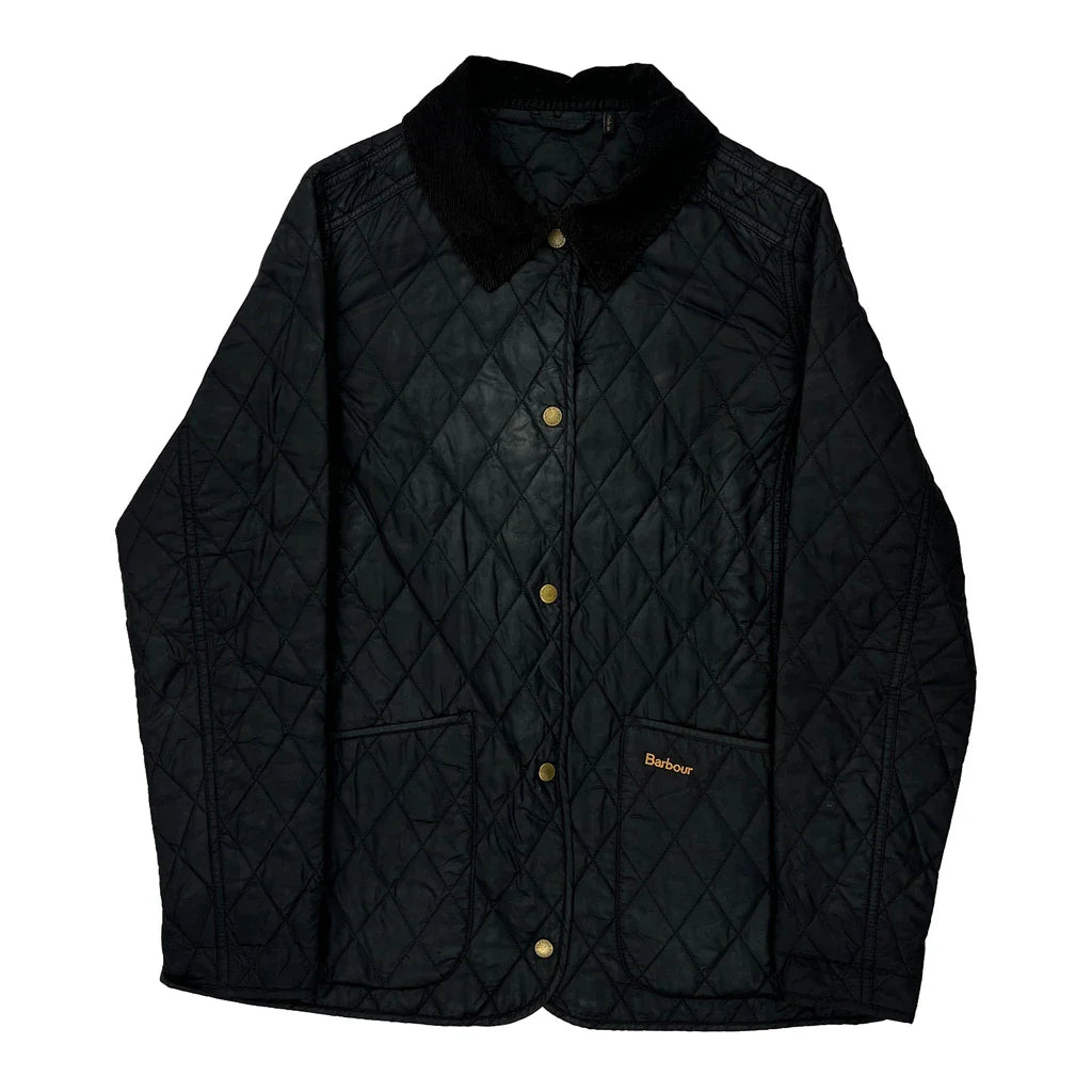 Barbour Jacket - Medium Black Polyamide Refurbished - Thrifted (note: this is a term often used to describe second- refurbished available on Cerqular