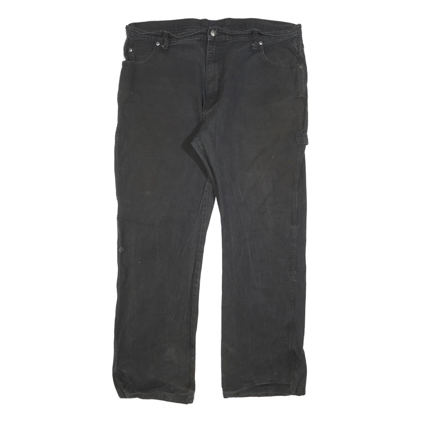 DICKIES Mens Cotton Blend Black Relaxed Fit Straight Trousers W40 L32 Workwear Refurbished - N/A refurbished available on Cerqular