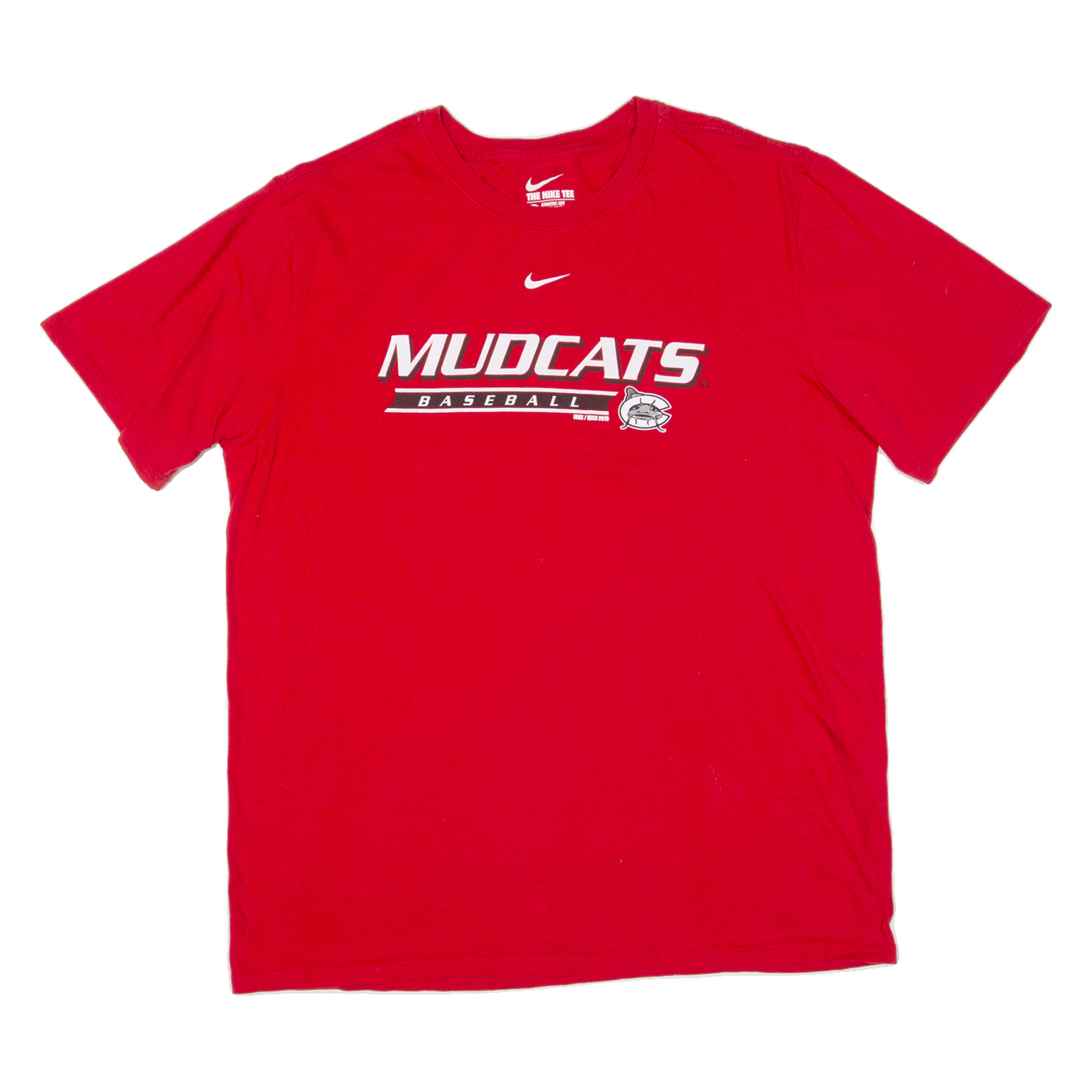 NIKE Mudcat Baseball Mens T-Shirt Red USA L Refurbished - N/A refurbished available on Cerqular