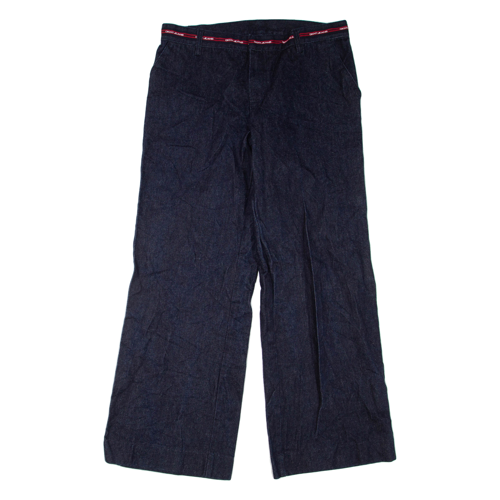 DKNY Womens Jeans Blue Regular Wide-Leg W32 L32 Refurbished - N/A refurbished available on Cerqular