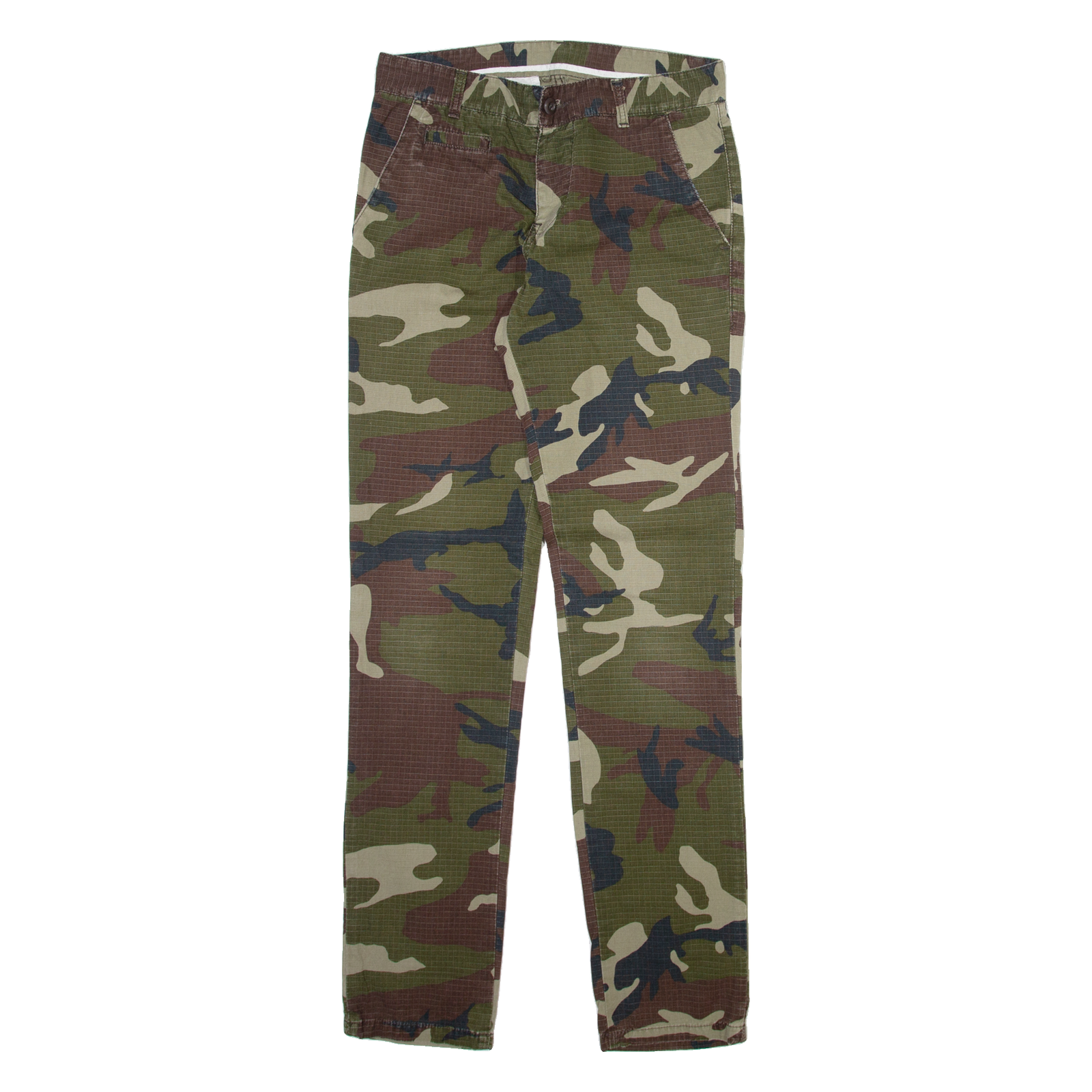 CARHARTT Mens Trousers Green Slim Straight W28 L33 Refurbished - N/A refurbished available on Cerqular