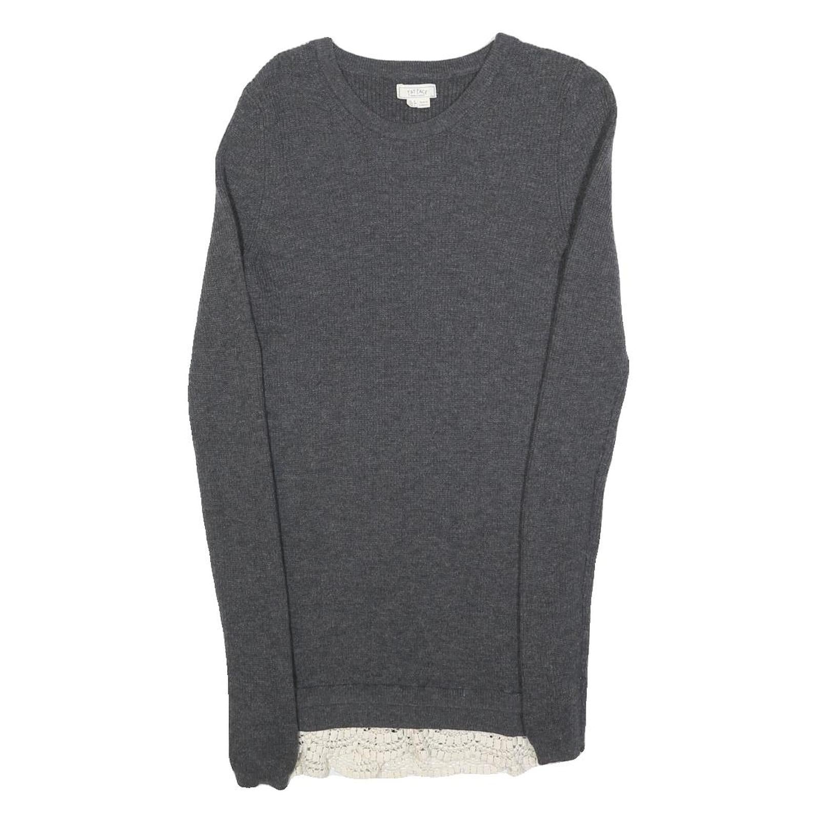 Buy FAT FACE Womens Grey Wool Blend Day Knit Jumper Dress UK 8 Lace Hem Refurbished - $41.59 FAT FACE Womens Grey Wool Blend Day Knit Jumper Dress UK 8 Lace Hem Refurbished - N/A refurbished available on Cerqular