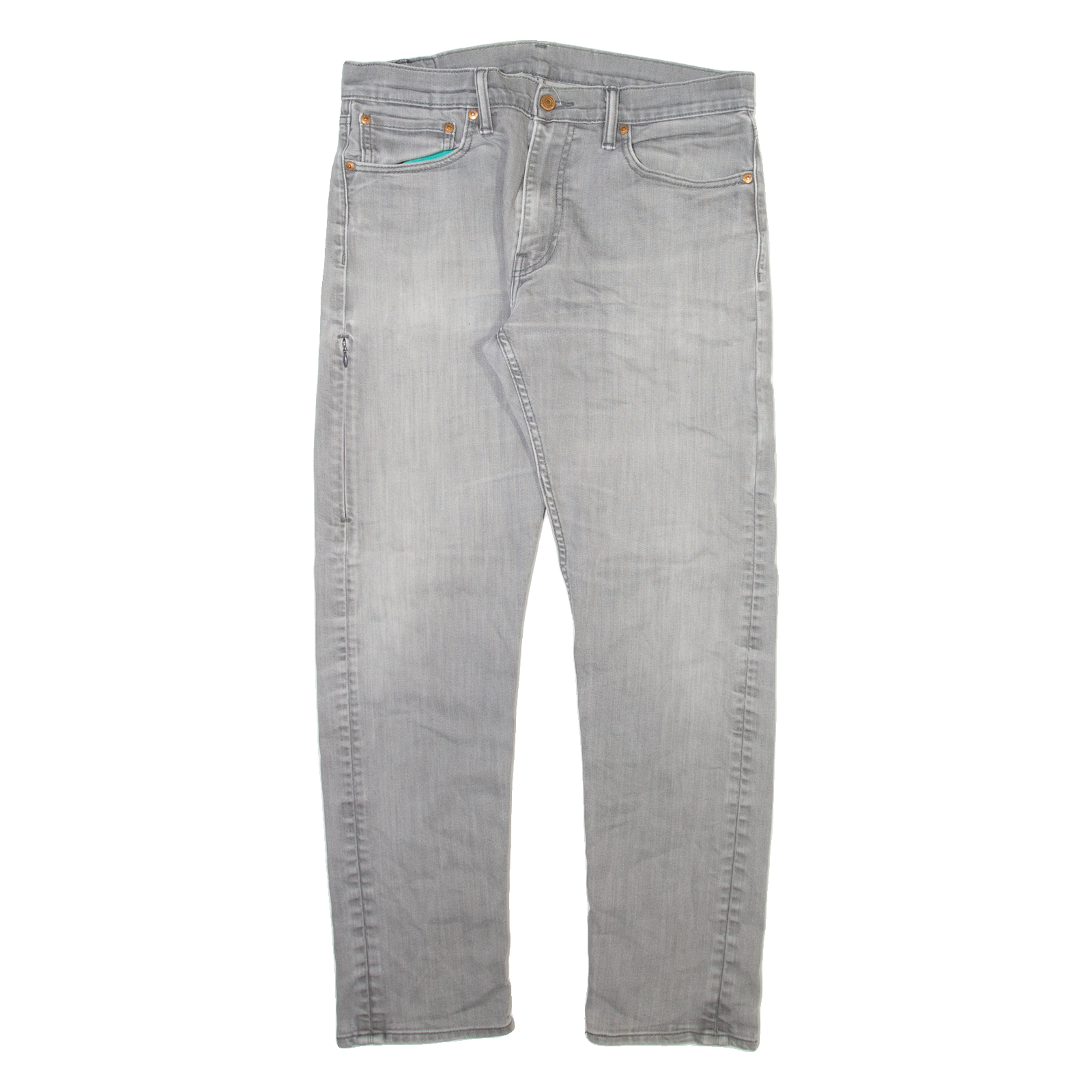 LEVI'S 508 Jeans Mens Grey Regular Tapered Stone Wash W32 L29 Refurbished - N/A refurbished available on Cerqular