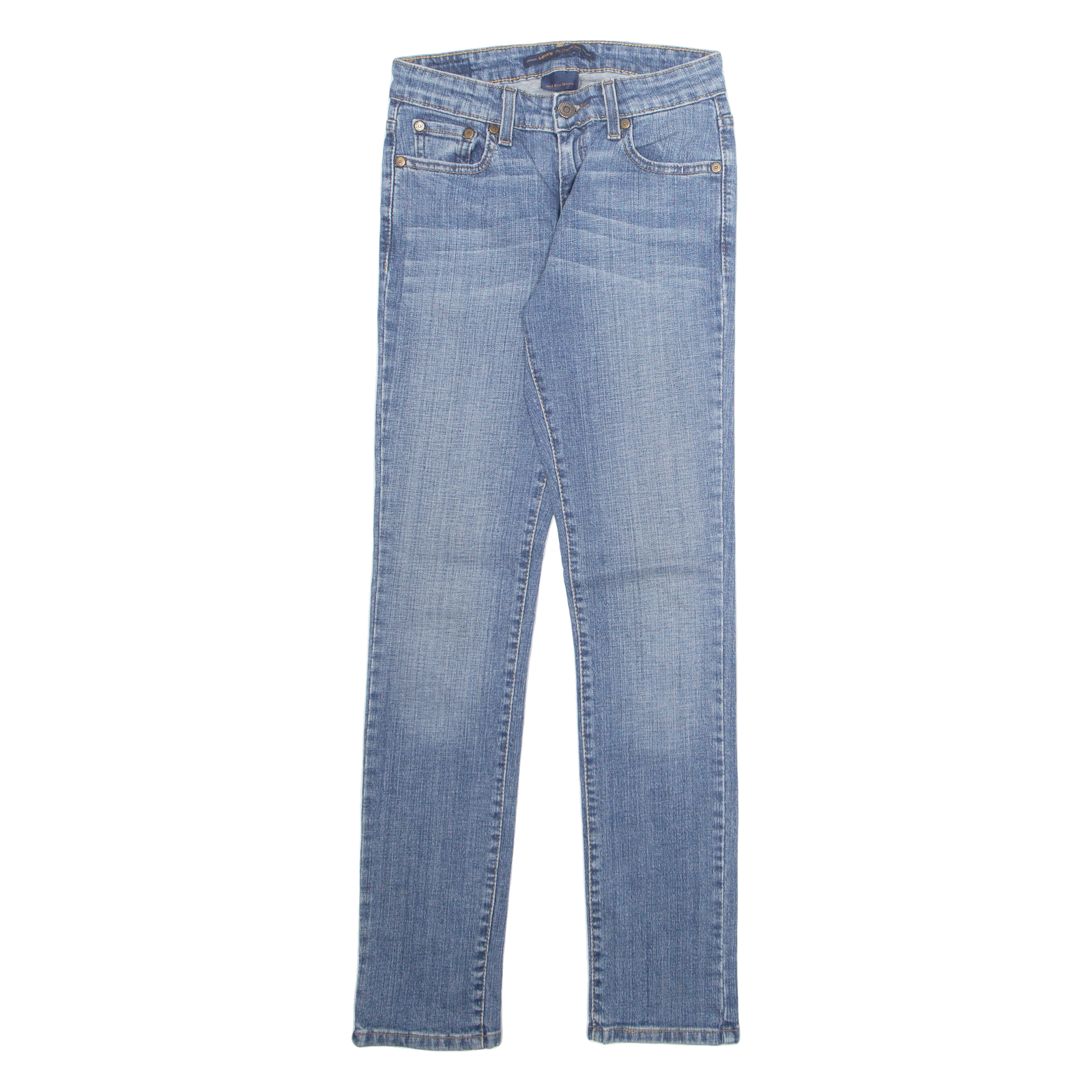 LEVI'S Mid Rise Womens Jeans Blue Regular Tapered Stone Wash W26 L30 Refurbished - N/A refurbished available on Cerqular