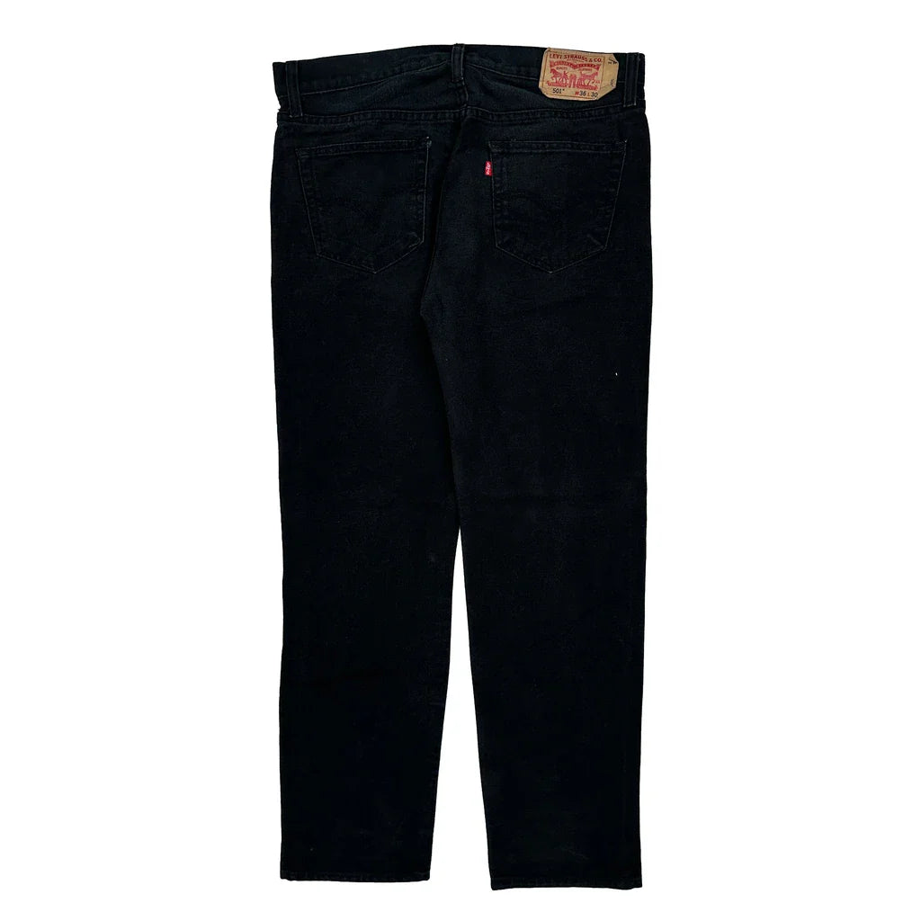 Buy 501 Levis Jeans - 37W 30L Black Cotton Refurbished - $46.89 501 Levis Jeans - 37W 30L Black Cotton Refurbished - Thrifted (note: this is a term often used to describe second- refurbished available on Cerqular
