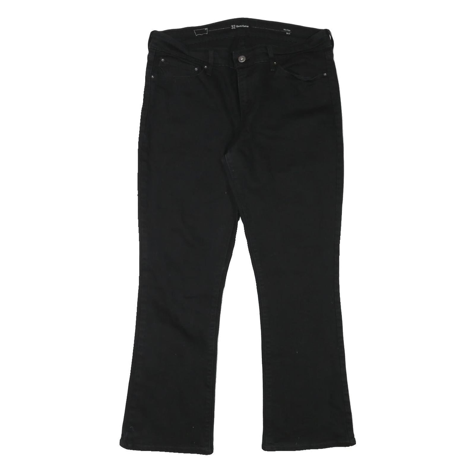 LEVI'S Womens Regular Black Denim Jeans W32 L28 Classic Zip Closure Comfortable Refurbished - N/A refurbished available on Cerqular