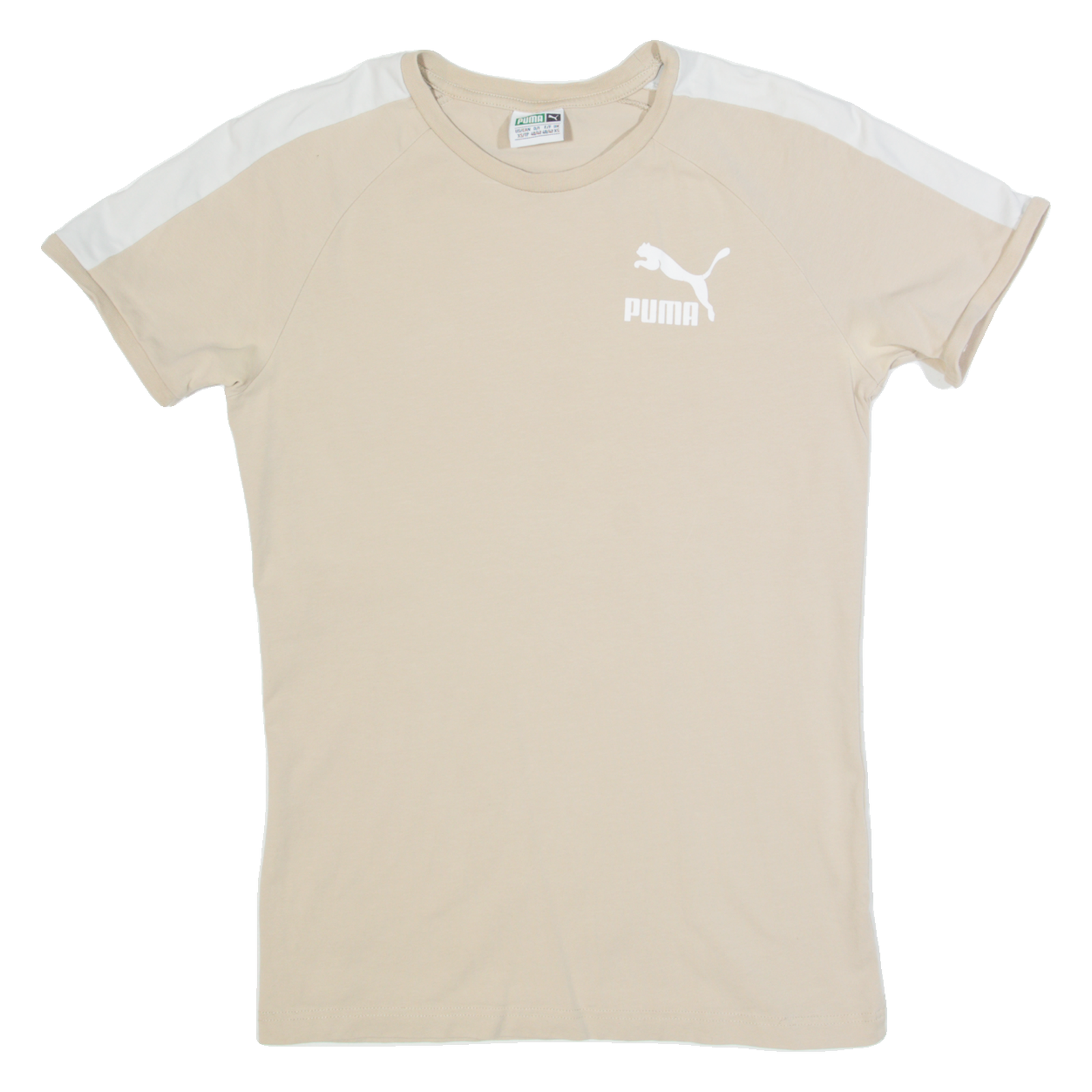 PUMA Mens T-Shirt Beige XS Refurbished - N/A refurbished available on Cerqular