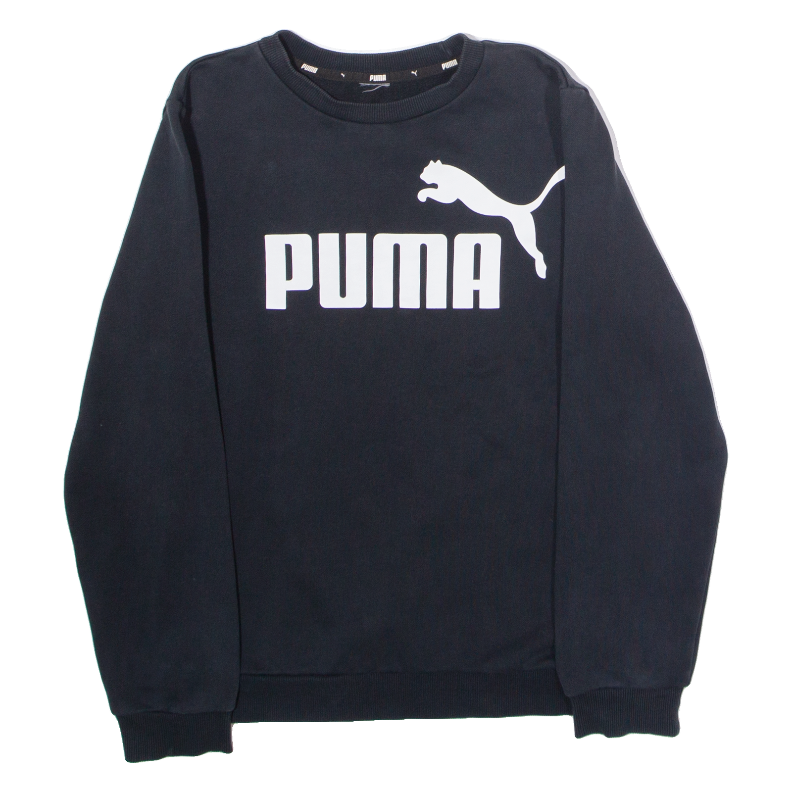 PUMA Mens Sweatshirt Black Crew Neck S Refurbished - N/A refurbished available on Cerqular