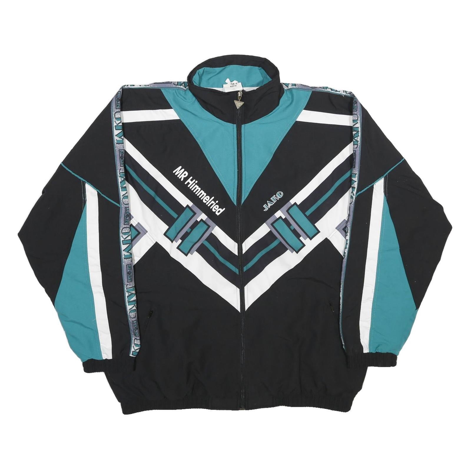 Buy JAKO SPORT Mens Black & Teal Retro Sports Jacket 2XL Polyester Zip Track Refurbished - $32.49 JAKO SPORT Mens Black & Teal Retro Sports Jacket 2XL Polyester Zip Track Refurbished - N/A refurbished available on Cerqular