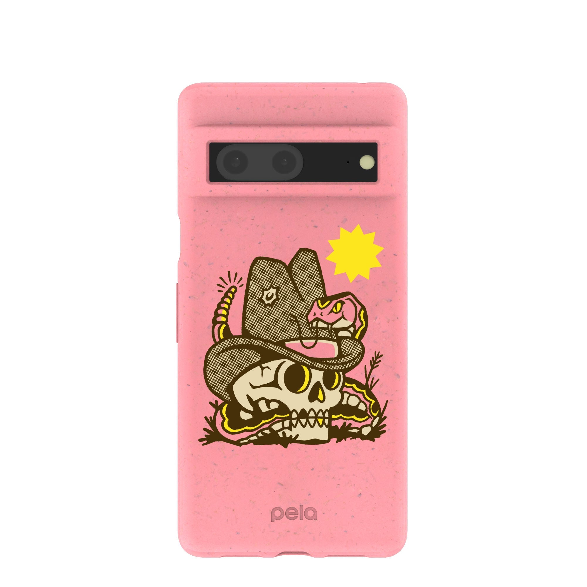 Buy Bubblegum Pink Snakebite Google Pixel 7 Case Refurbished - $80.00 Bubblegum Pink Snakebite Google Pixel 7 Case Refurbished - Pela Case refurbished available on Cerqular