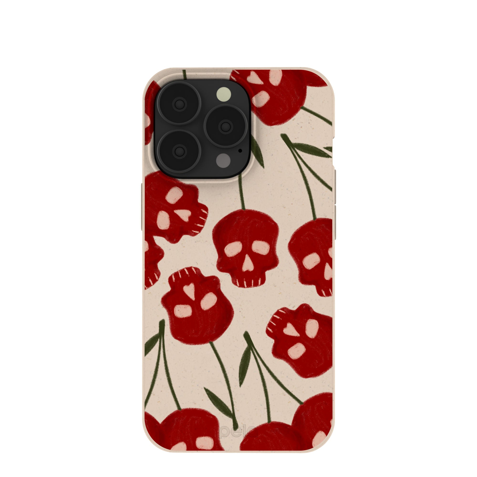 Seashell Scary Cherry iPhone 13 Pro Case Refurbished - Pela Case refurbished available on Cerqular