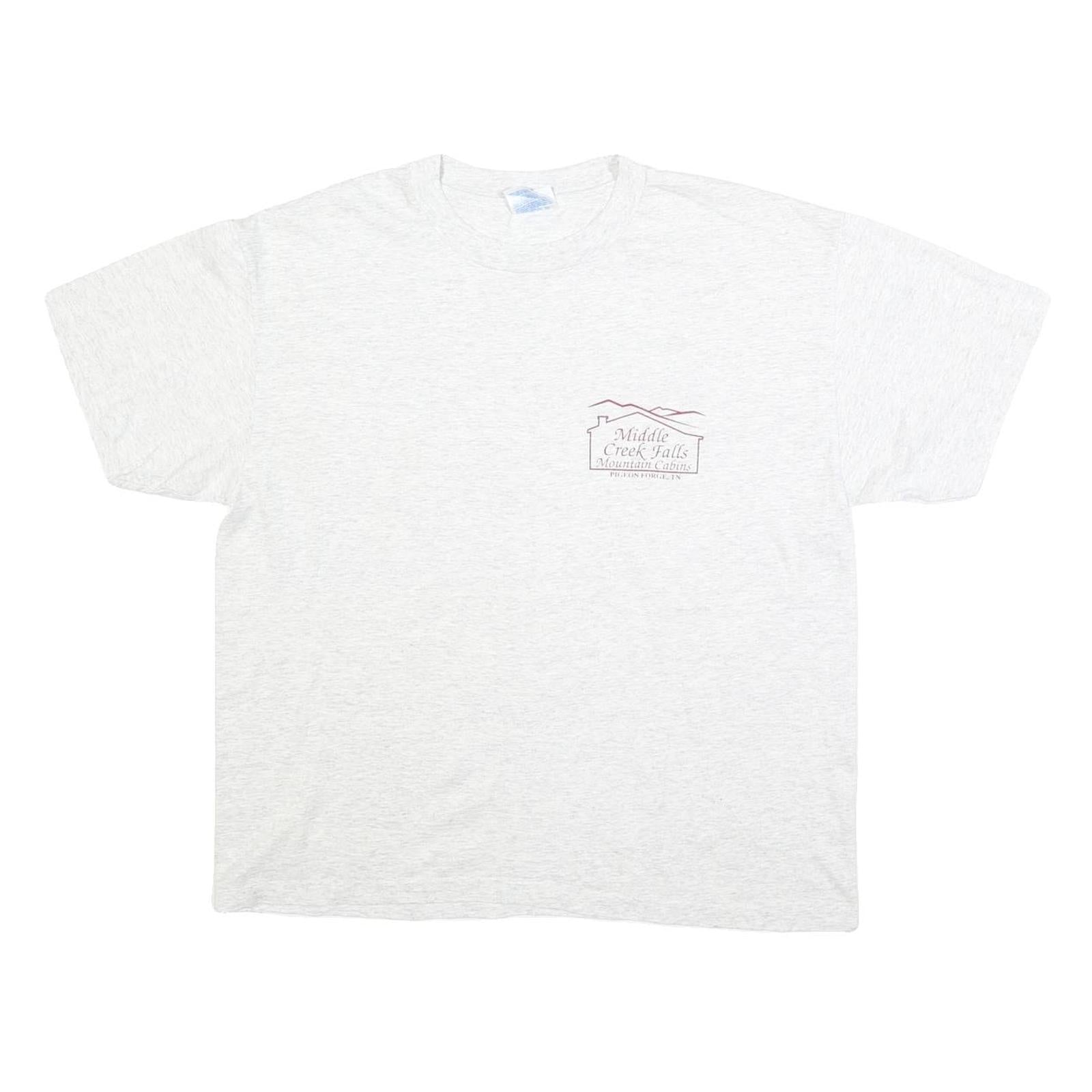 HANES Mens White Mountain Cabins Graphic T-Shirt L Short Sleeve Crew Neck Cabin Refurbished - N/A refurbished available on Cerqular