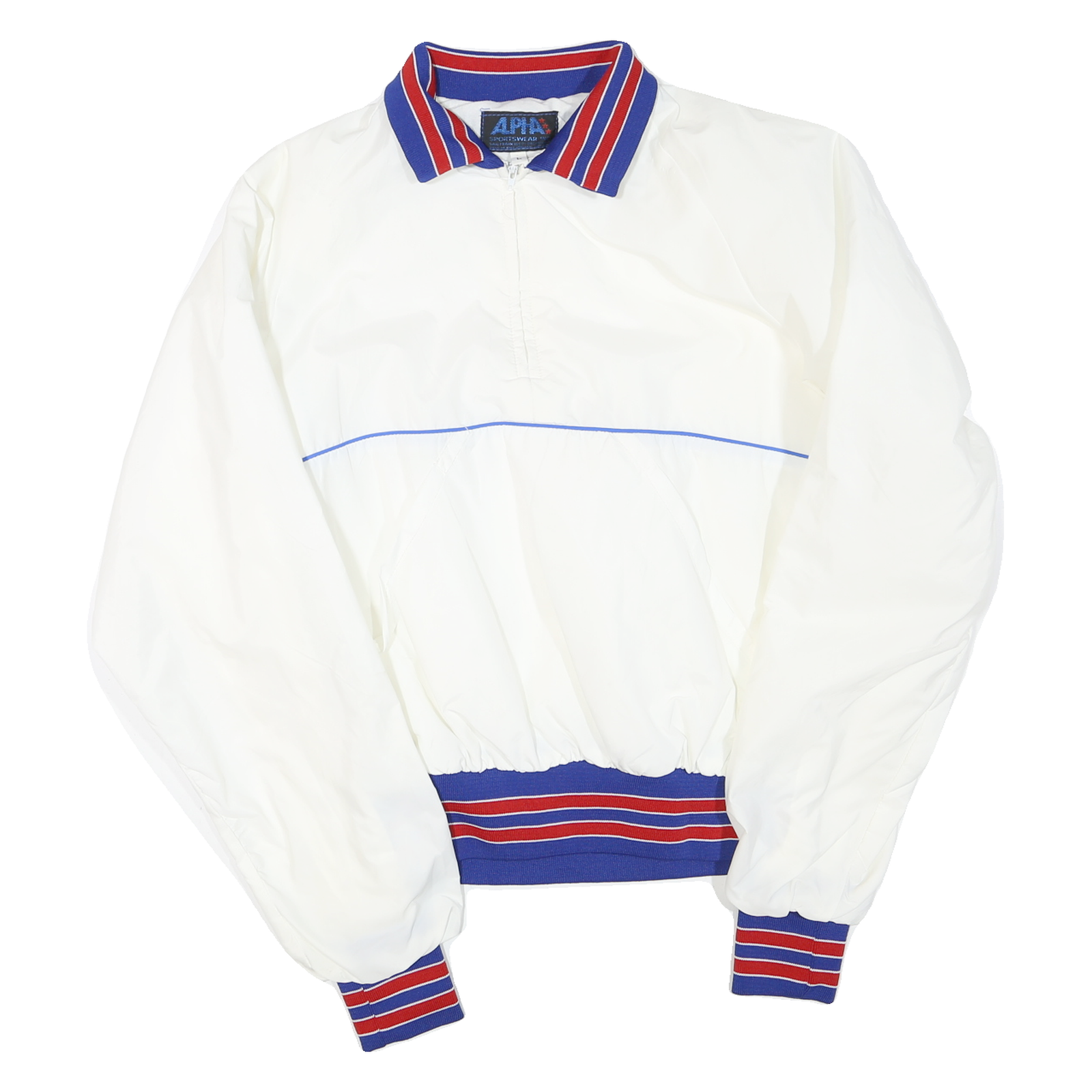 Buy APHA Womens White Blue & Red Zip Jacket L Polyester Blend Plain Casual Refurbished - $33.79 APHA Womens White Blue & Red Zip Jacket L Polyester Blend Plain Casual Refurbished - N/A refurbished available on Cerqular