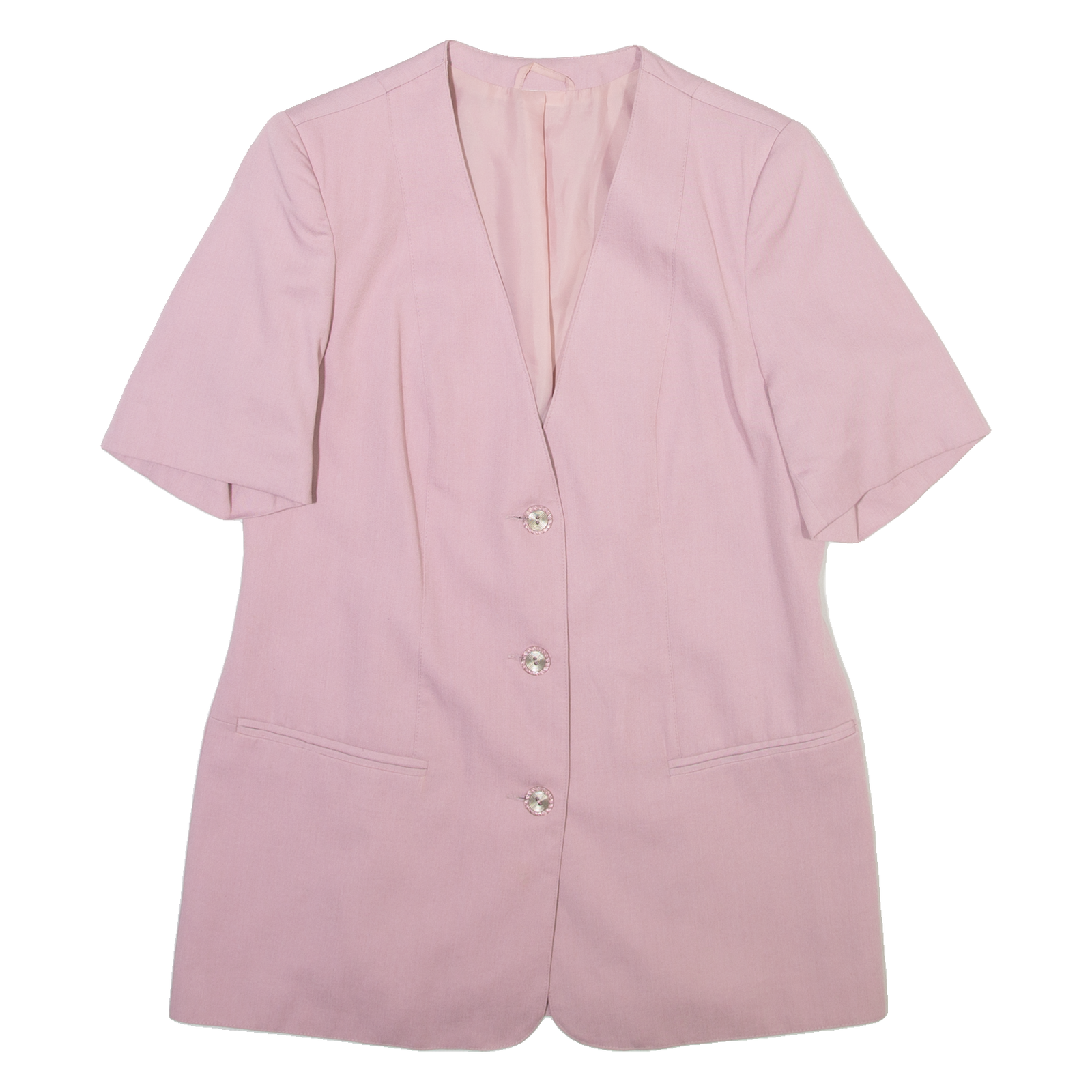 Womens Blazer Jacket Pink L Refurbished - N/A refurbished available on Cerqular