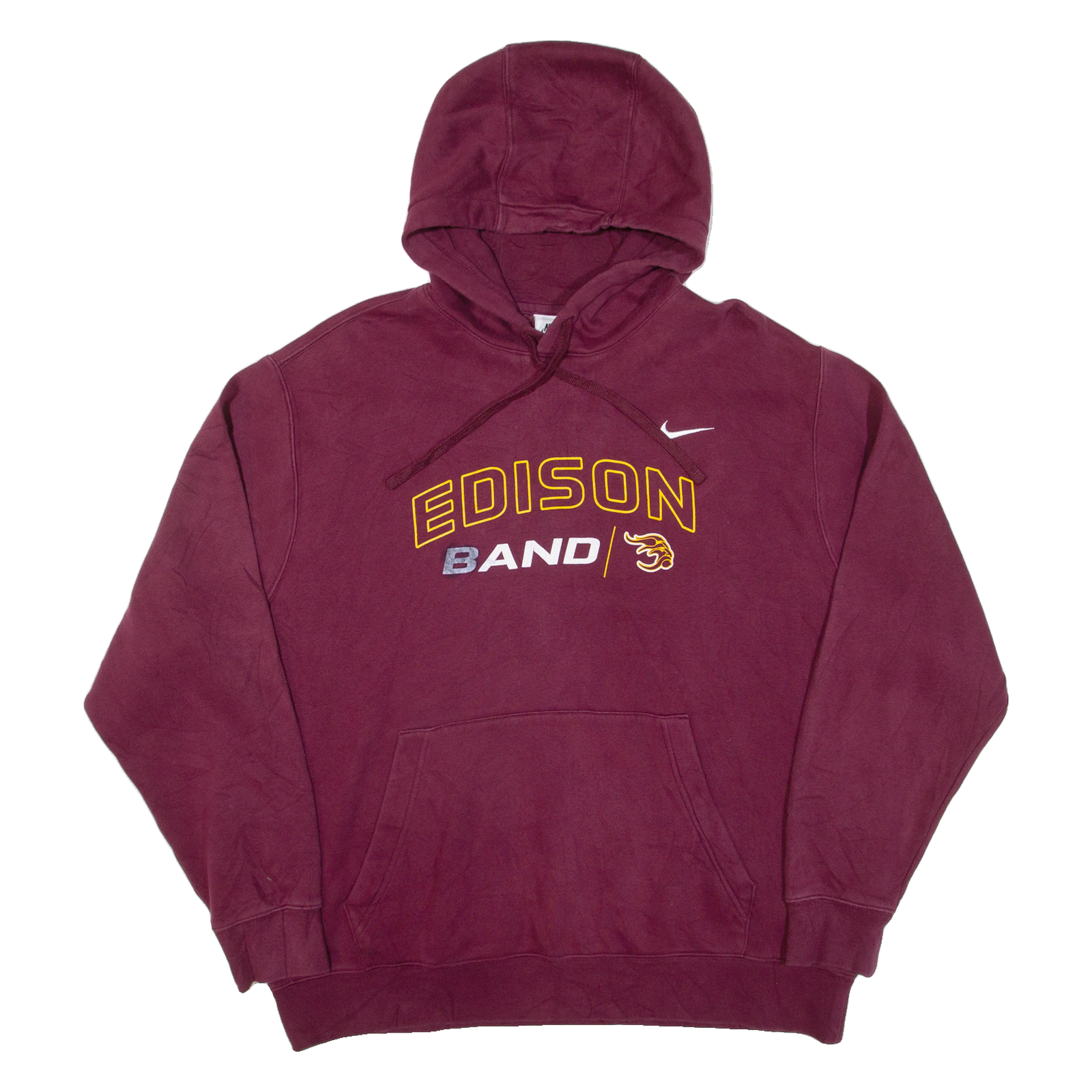 NIKE Edison Band Mens Maroon Hoodie USA XL Refurbished - N/A refurbished available on Cerqular
