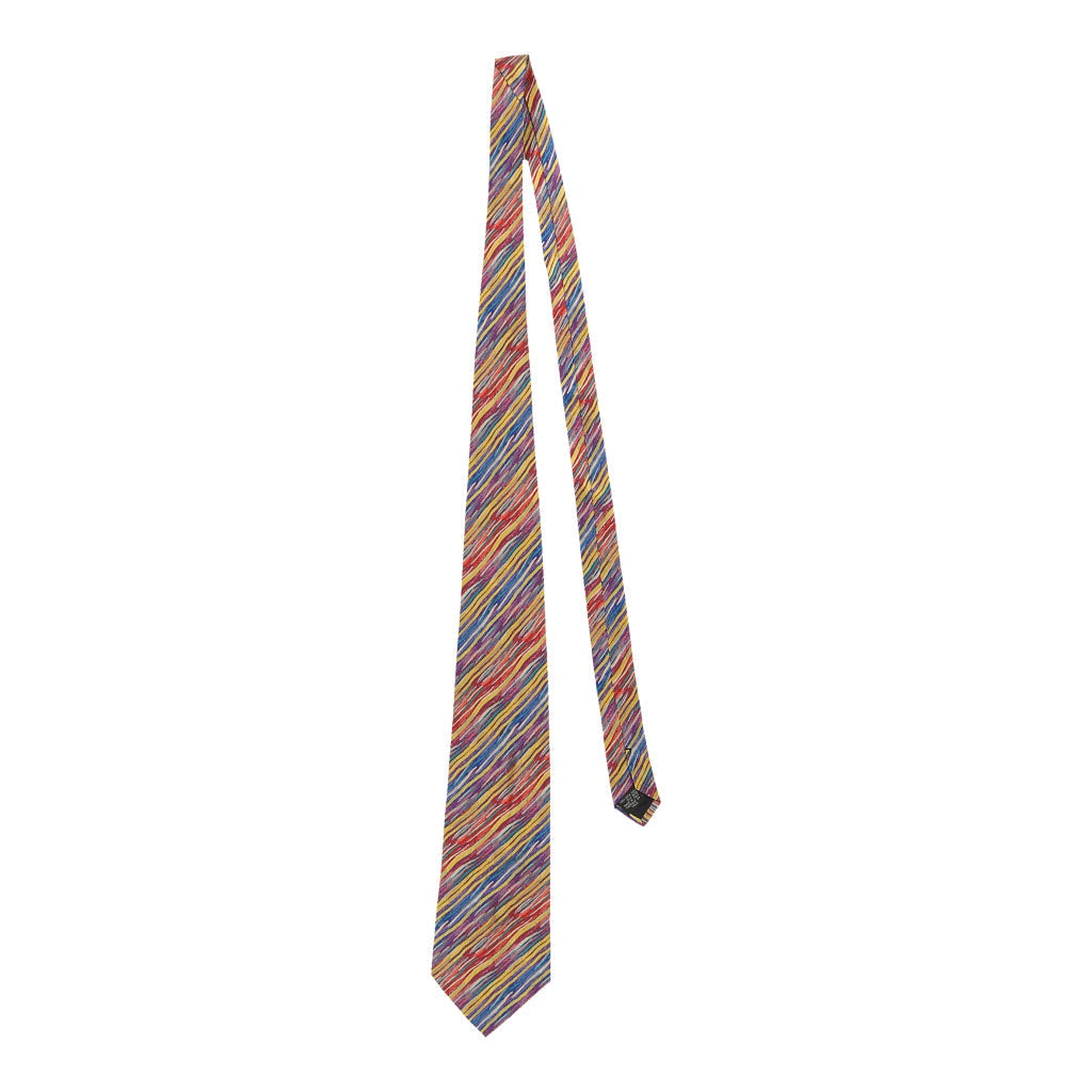 Missoni Tie - No Size Multicoloured Silk Refurbished - Thrifted (note: this is a term often used to describe second- refurbished available on Cerqular