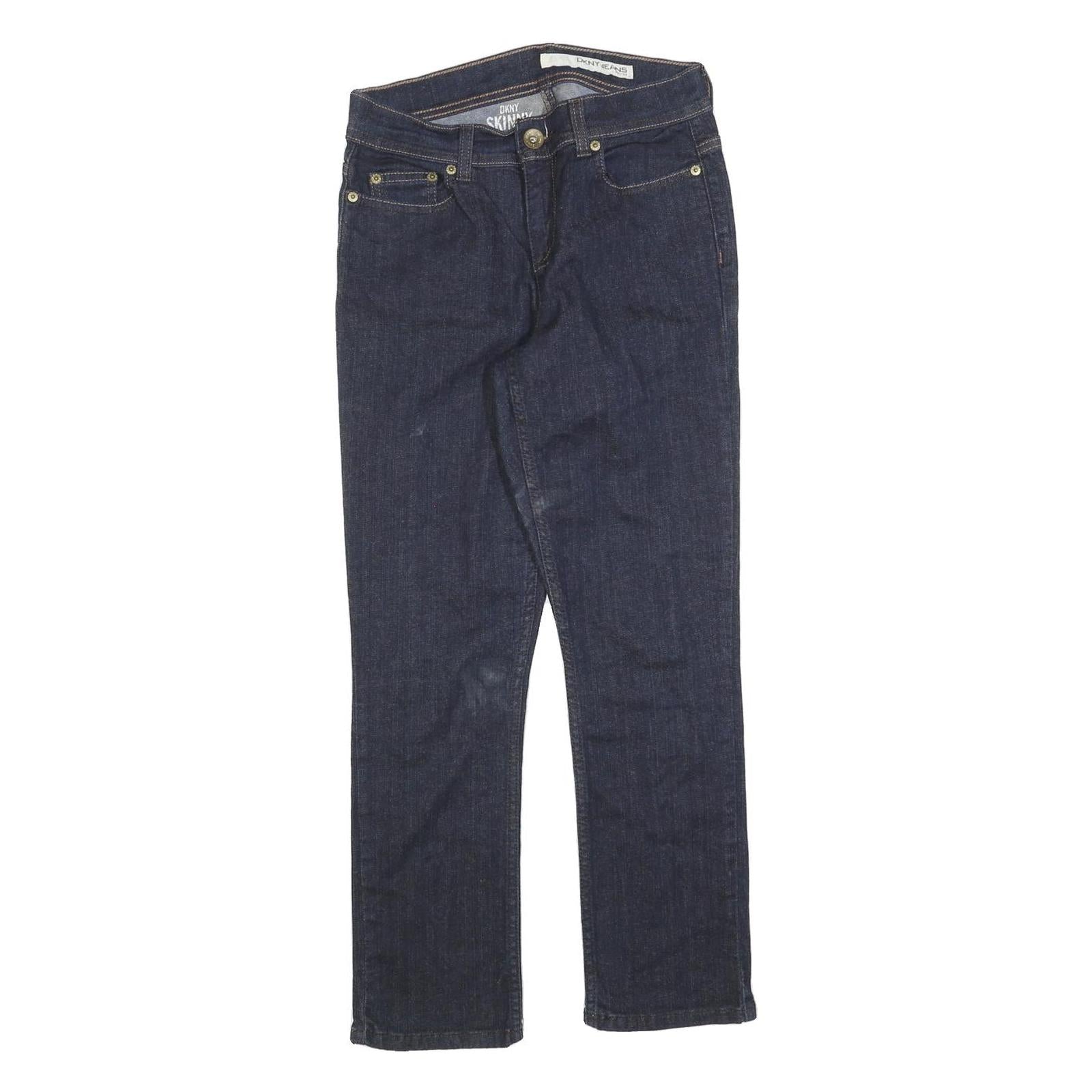 DKNY Womens Jeans Blue Slim Skinny Denim Dark W28 L27 Stylish Zip Closure Refurbished - N/A refurbished available on Cerqular