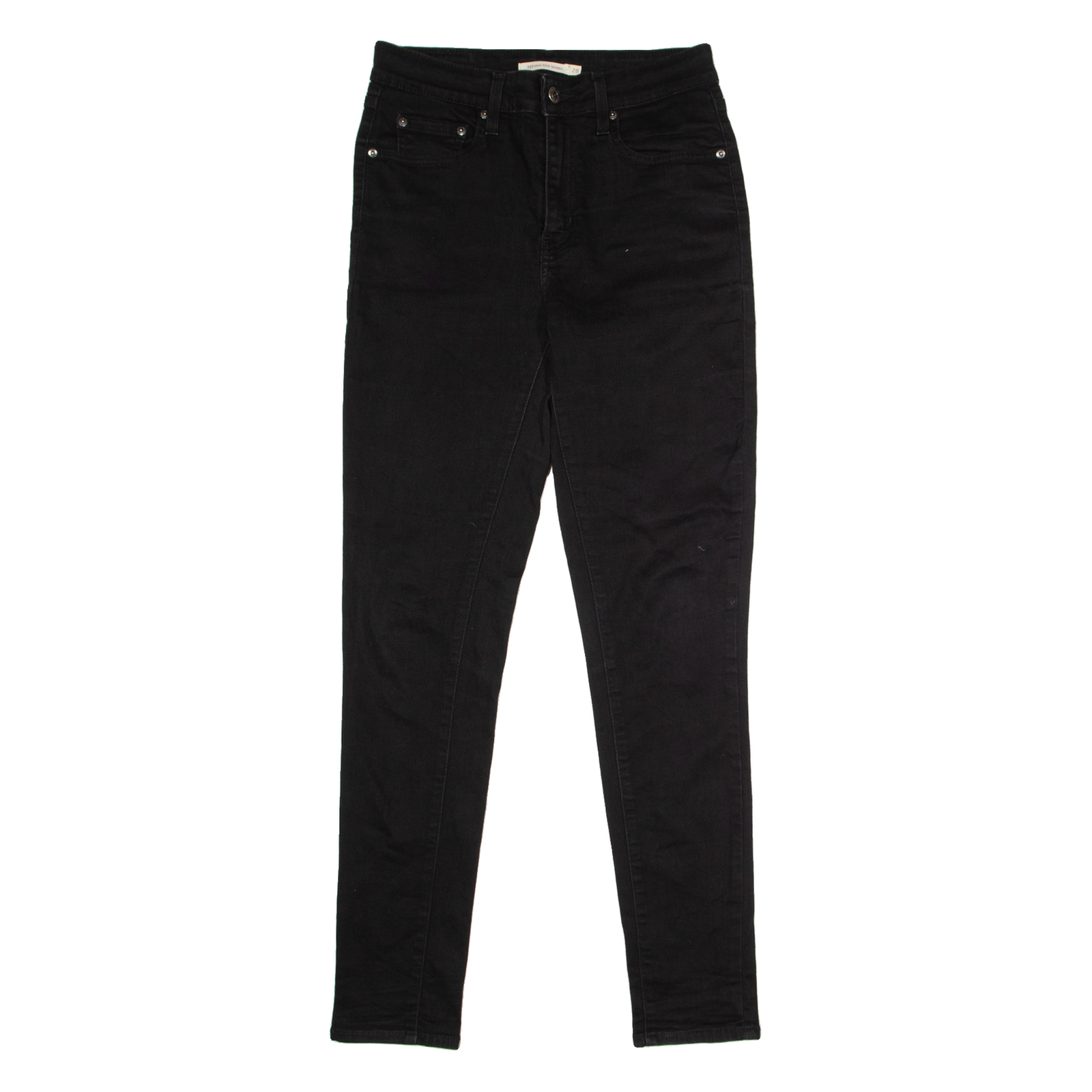 LEVI'S 721 High Rise Womens Jeans Black Regular Skinny W28 L30 Refurbished - N/A refurbished available on Cerqular