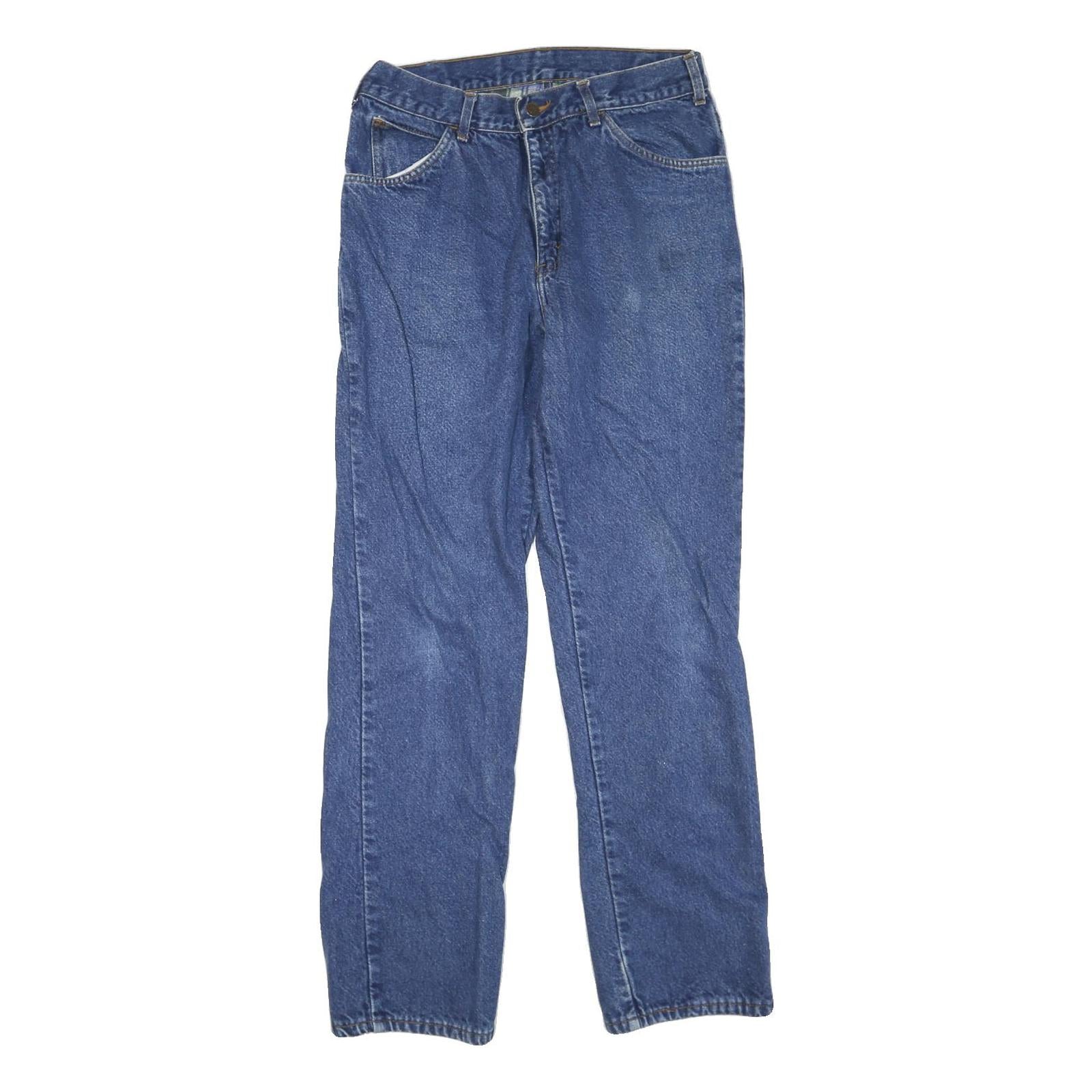 DICKIES Mens Regular Fit Straight Leg Denim Medium Blue W30 L32 Cotton Blend Zip Refurbished - N/A refurbished available on Cerqular