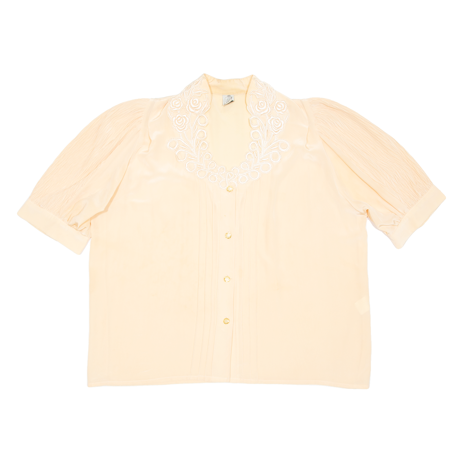 PARIS Womens Blouse Orange Silk L Refurbished - N/A refurbished available on Cerqular