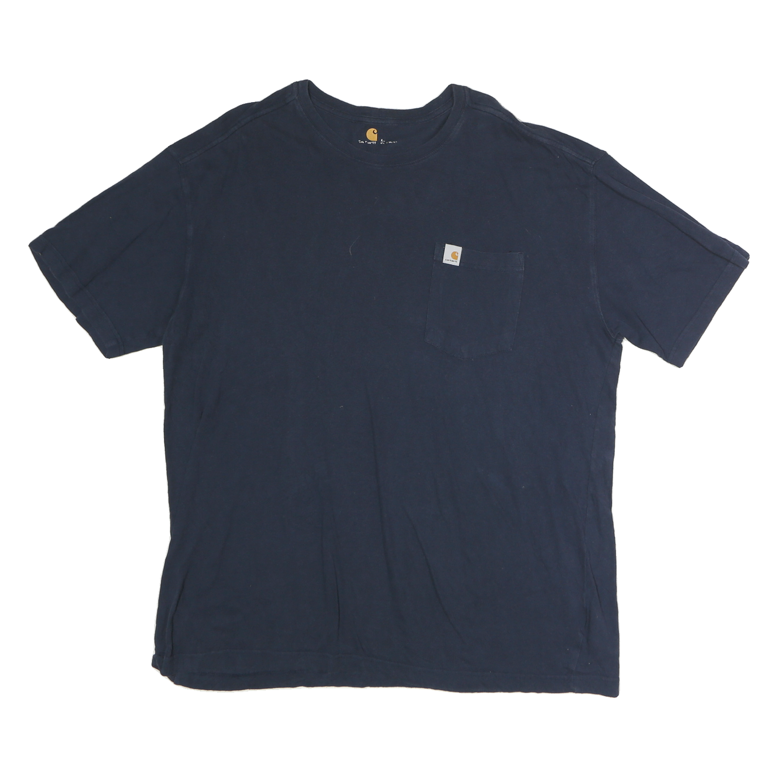 CARHARTT Mens Navy Blue Pocket T-Shirt XL Short Sleeve Crew Neck Workwear Refurbished - N/A refurbished available on Cerqular