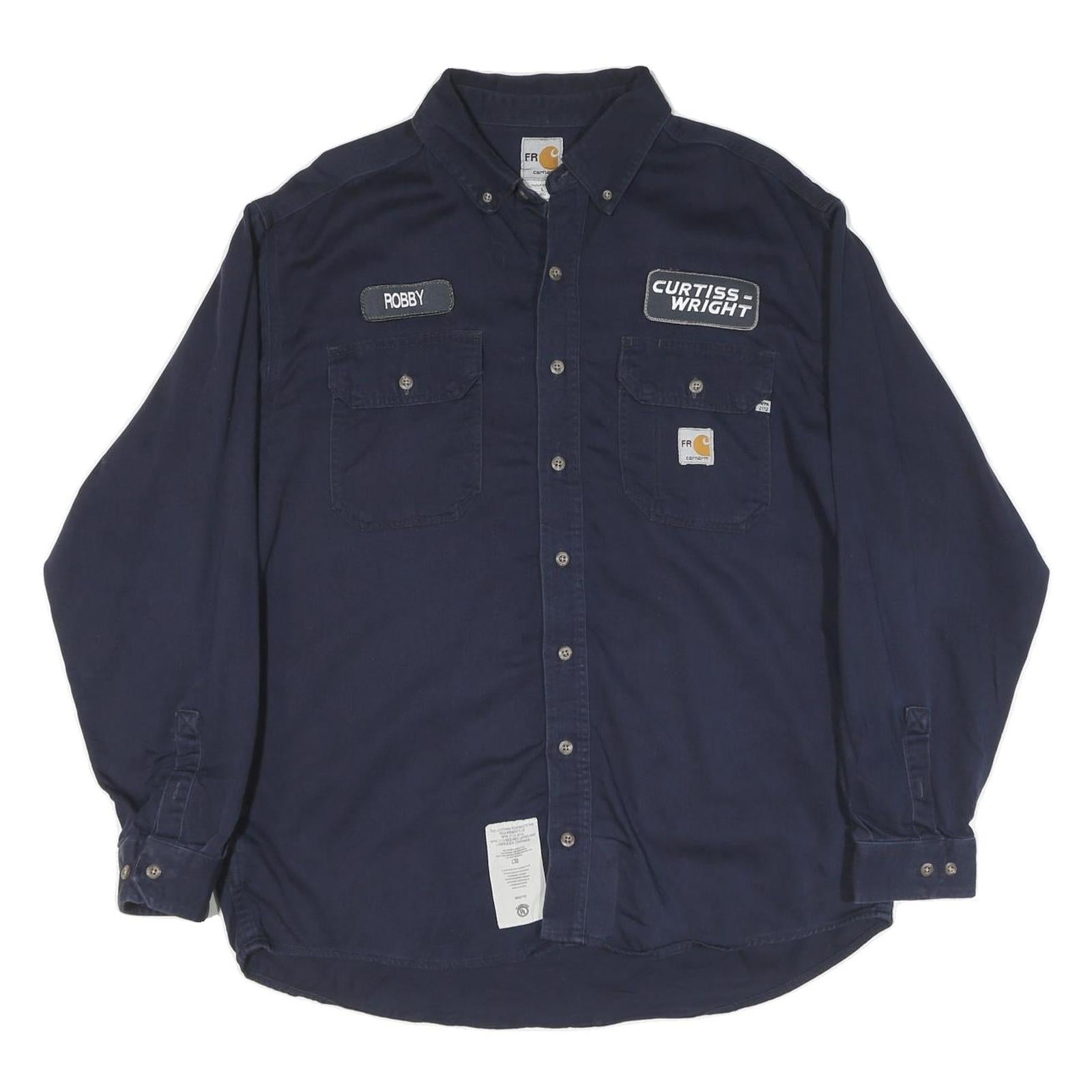 Buy CARHARTT Mens Navy Work Shirt L Button Down Long Sleeve Heavywear Refurbished - $70.19 CARHARTT Mens Navy Work Shirt L Button Down Long Sleeve Heavywear Refurbished - N/A refurbished available on Cerqular