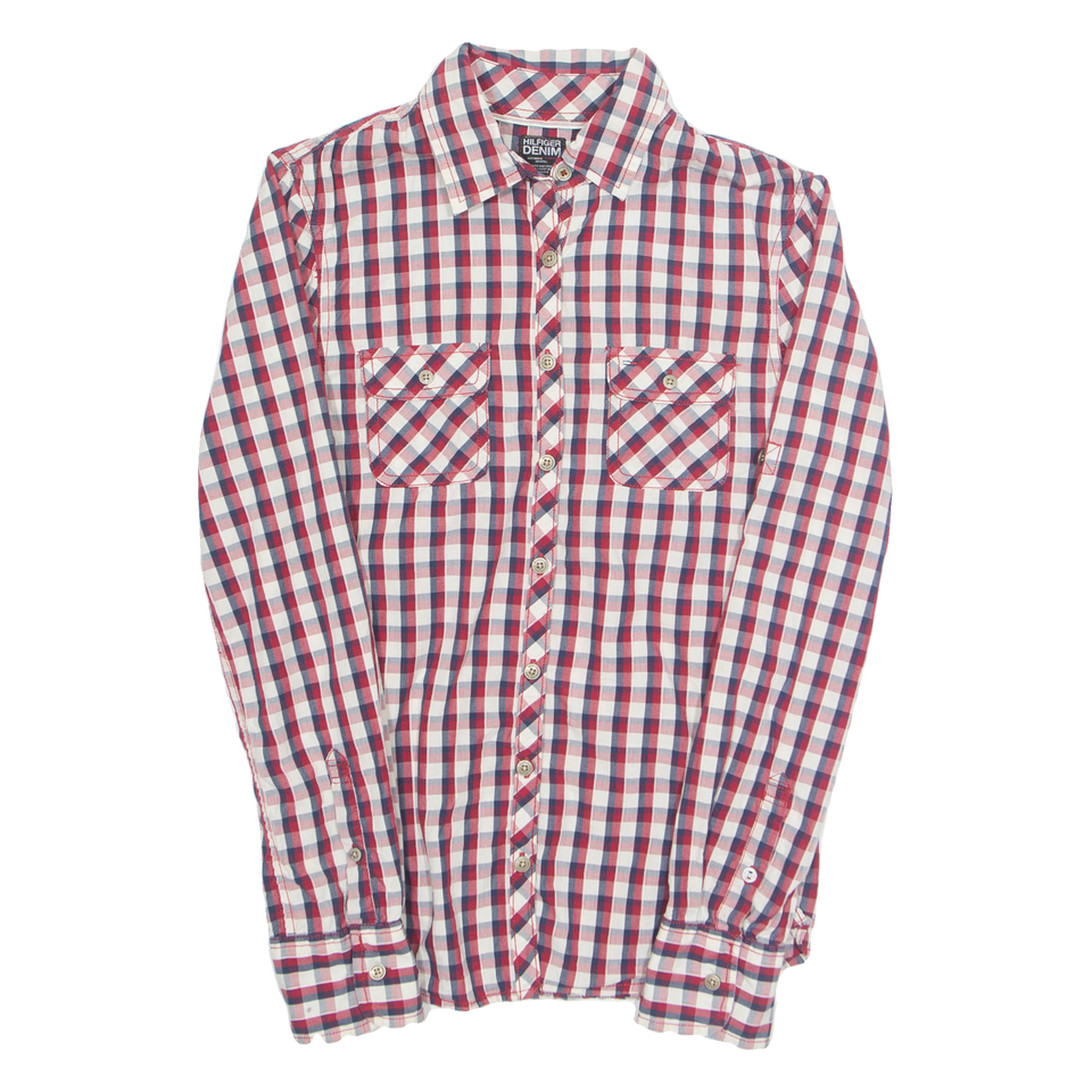 Buy TOMMY HILFIGER Womens Shirt Red Check Long Sleeve S Refurbished - $31.19 TOMMY HILFIGER Womens Shirt Red Check Long Sleeve S Refurbished - N/A refurbished available on Cerqular