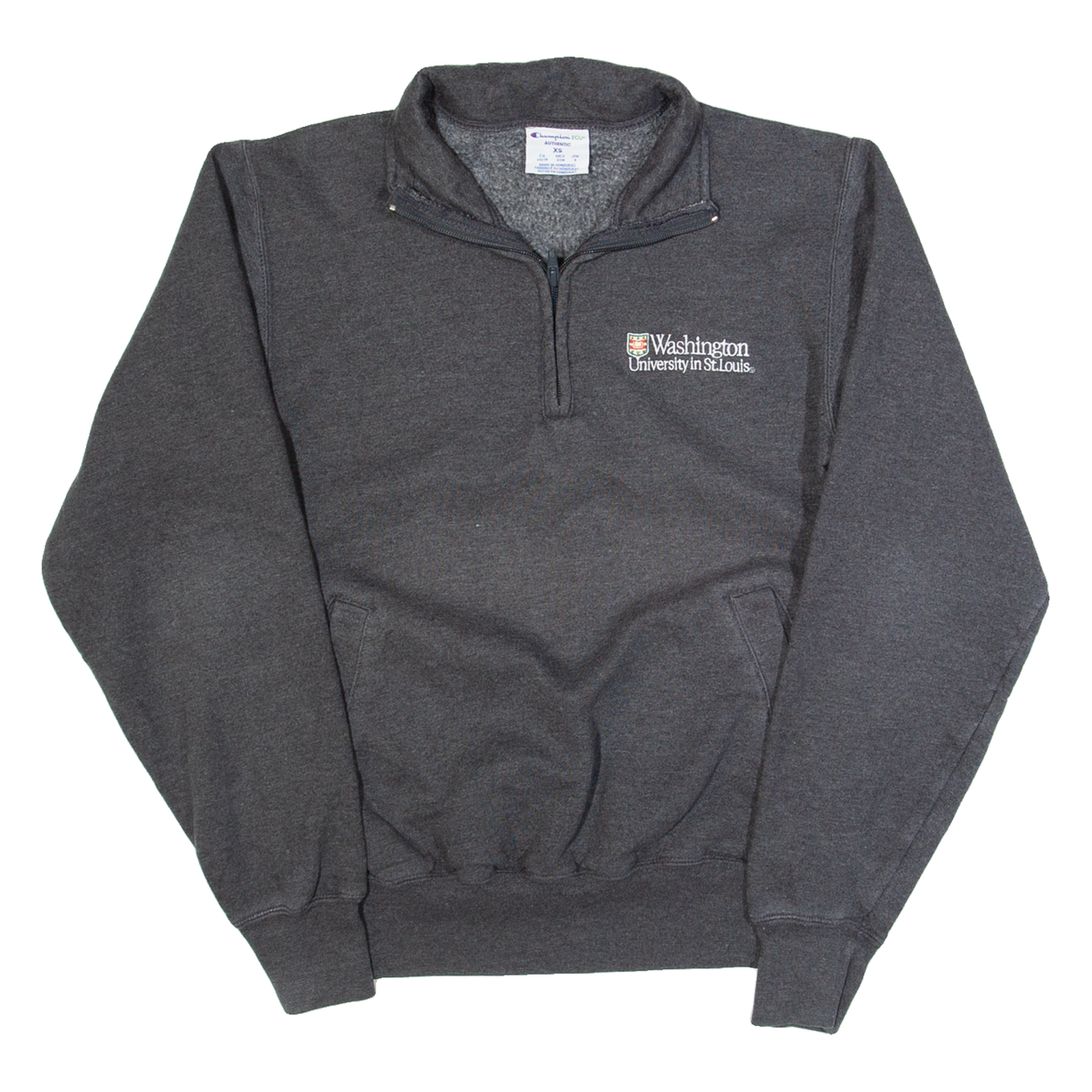 CHAMPION University Of Washington Mens Sweatshirt Grey 1/4 Zip USA XS Refurbished - N/A refurbished available on Cerqular