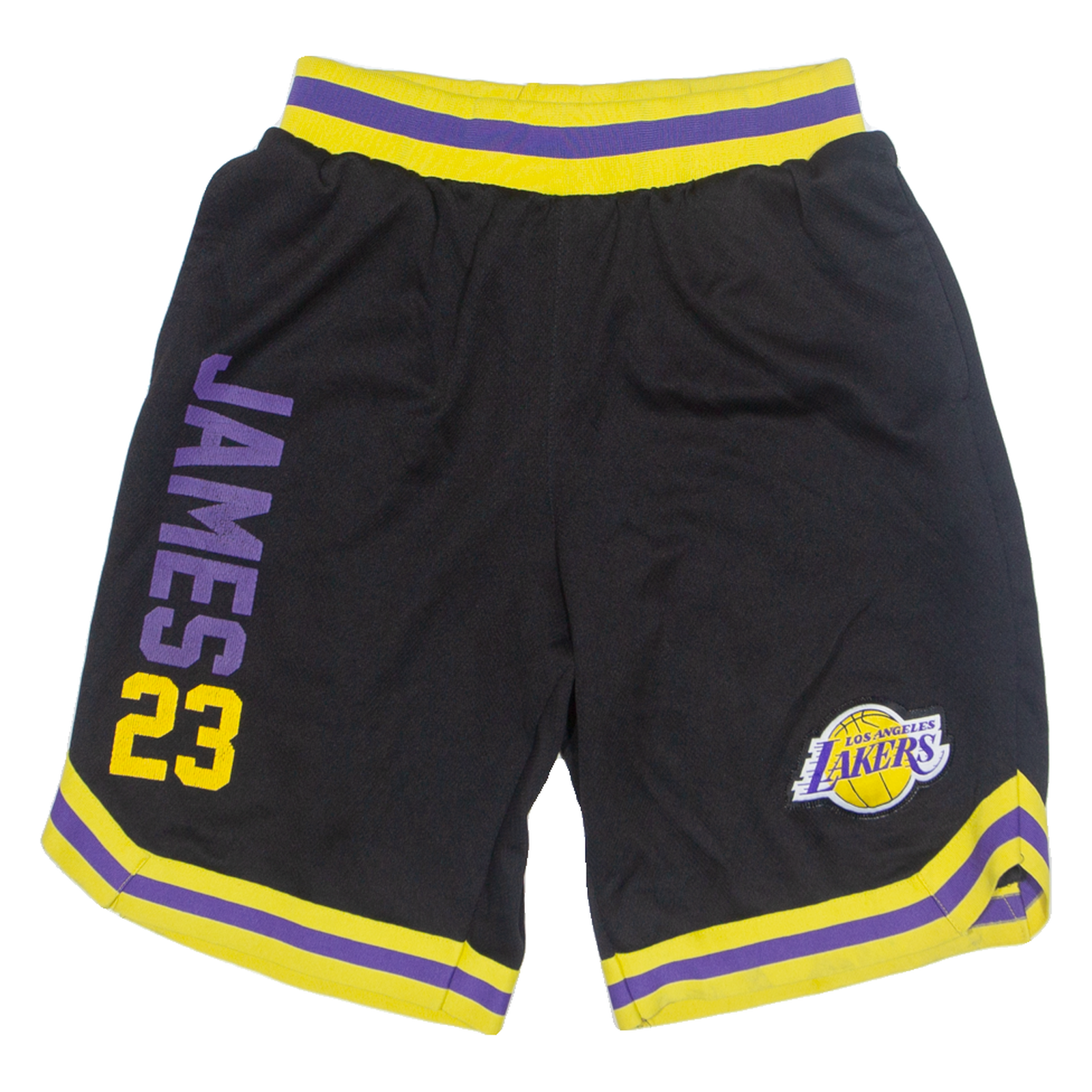 NBA LA LAKERS 'JAMES Mens Sports Shorts Black Relaxed S W26 Refurbished - N/A refurbished available on Cerqular