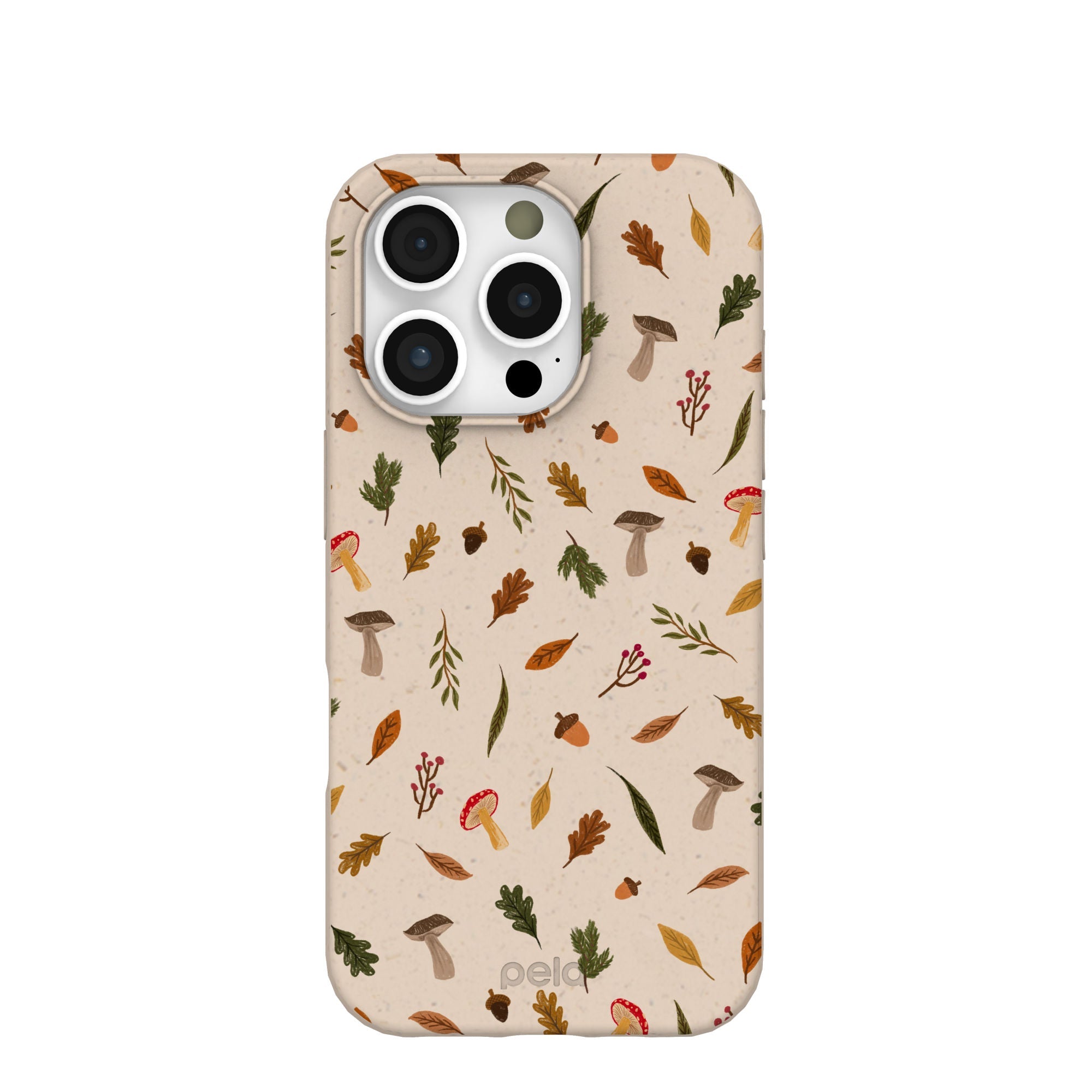 Seashell Woodland Harvest iPhone 16 Pro Case Refurbished - Pela Case refurbished available on Cerqular