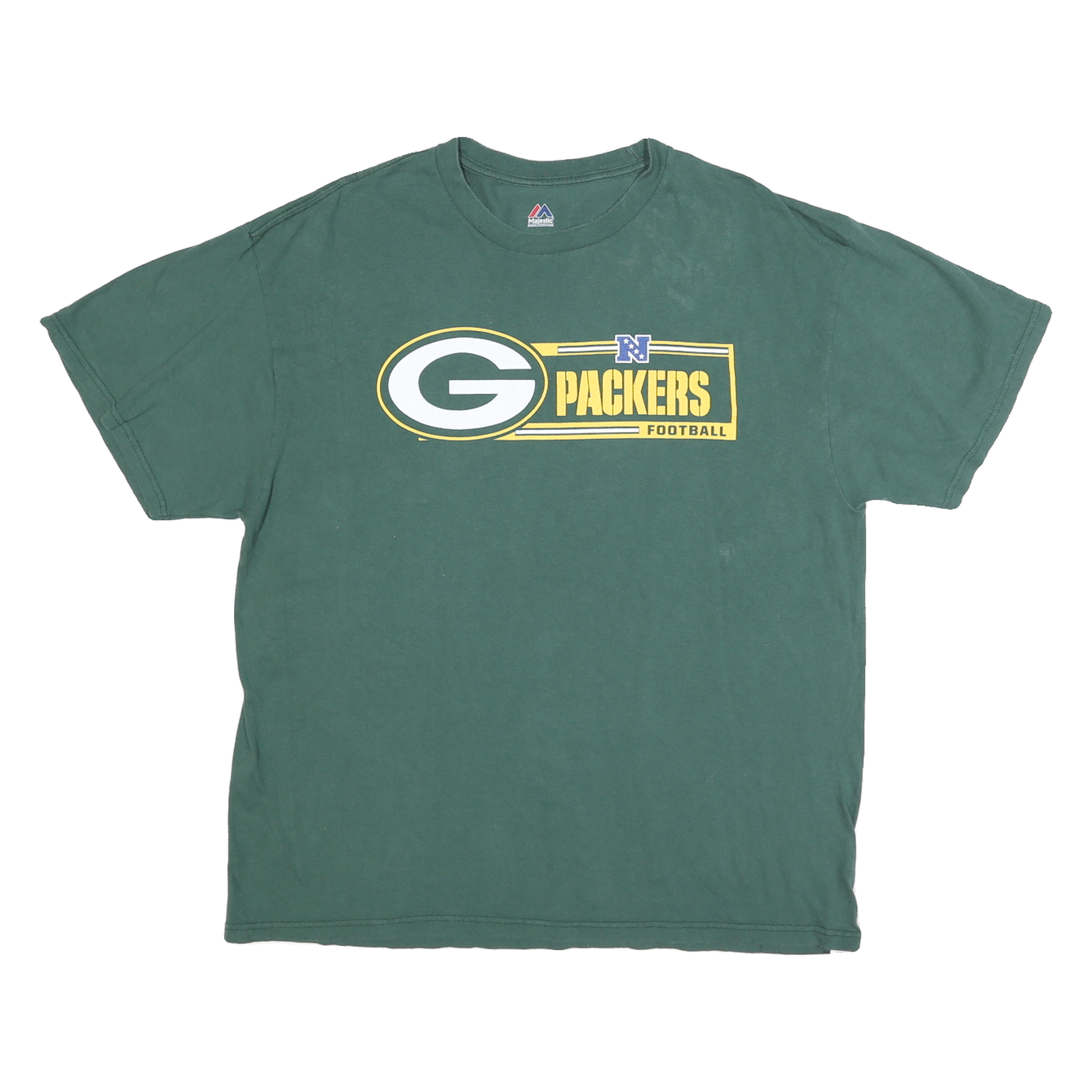 Buy MAJESTIC Mens Green Green & Yellow Packers Graphic T-Shirt XL Short Sleeve Crew Refurbished - $23.39 MAJESTIC Mens Green Green & Yellow Packers Graphic T-Shirt XL Short Sleeve Crew Refurbished - N/A refurbished available on Cerqular