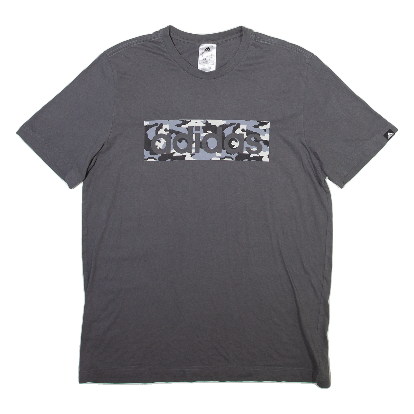ADIDAS Digital Camo Mens T-Shirt Grey M Refurbished - N/A refurbished available on Cerqular