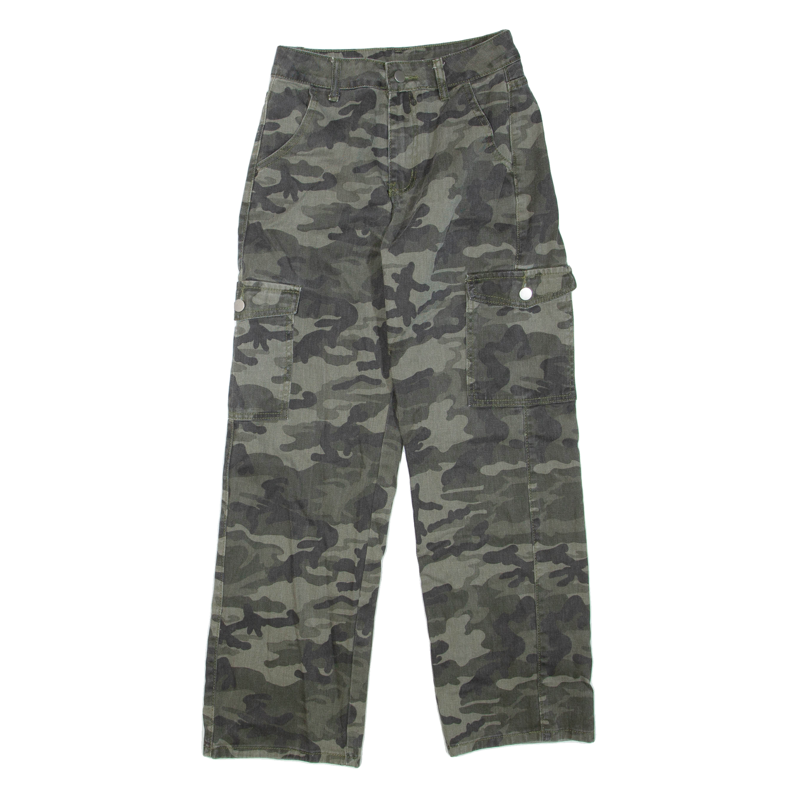 Camouflage Cargo Mens Trousers Green Regular Straight W26 L29 Refurbished - N/A refurbished available on Cerqular