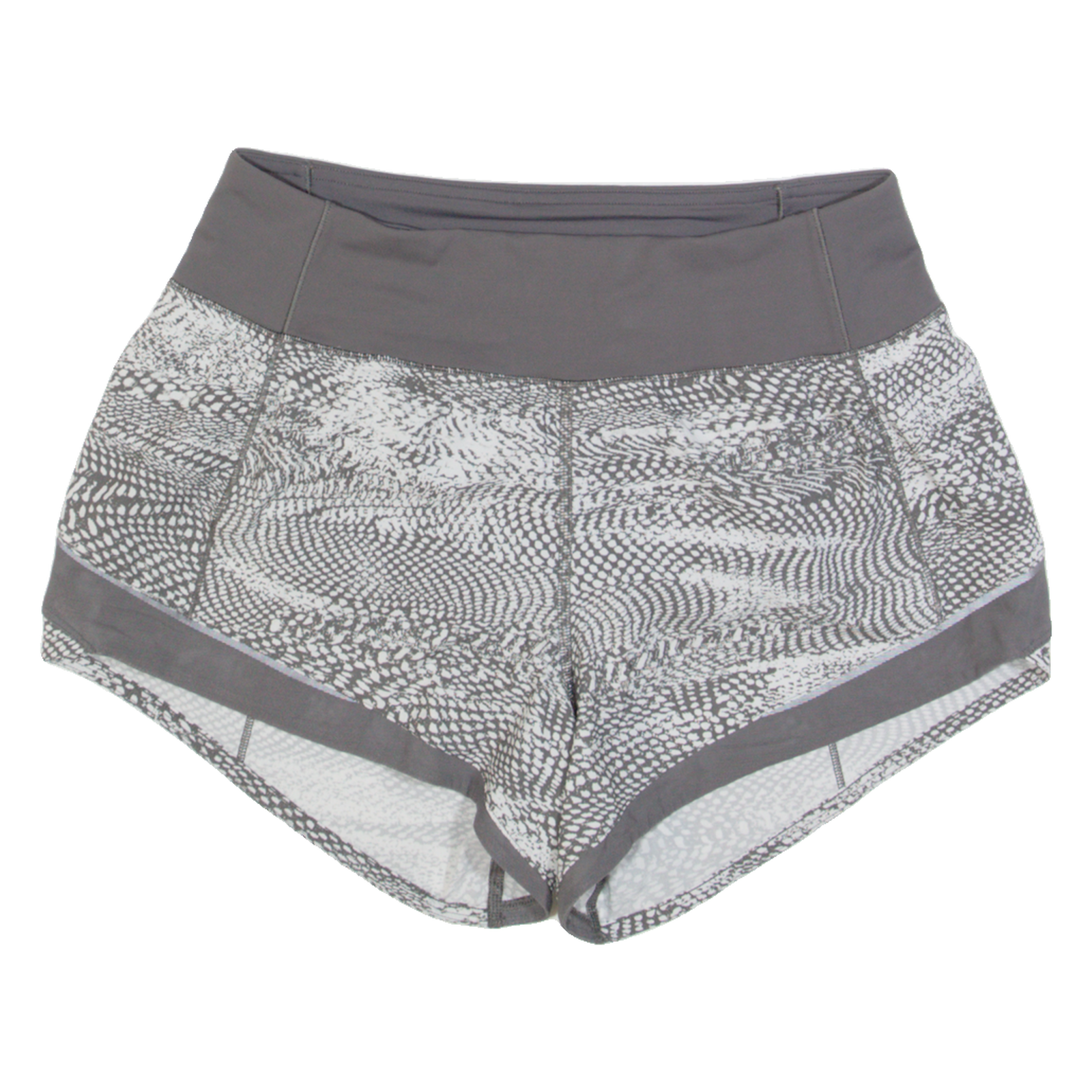 LULULEMON Womens Sports Shorts Grey Relaxed Crazy Pattern S W26 Refurbished - N/A refurbished available on Cerqular