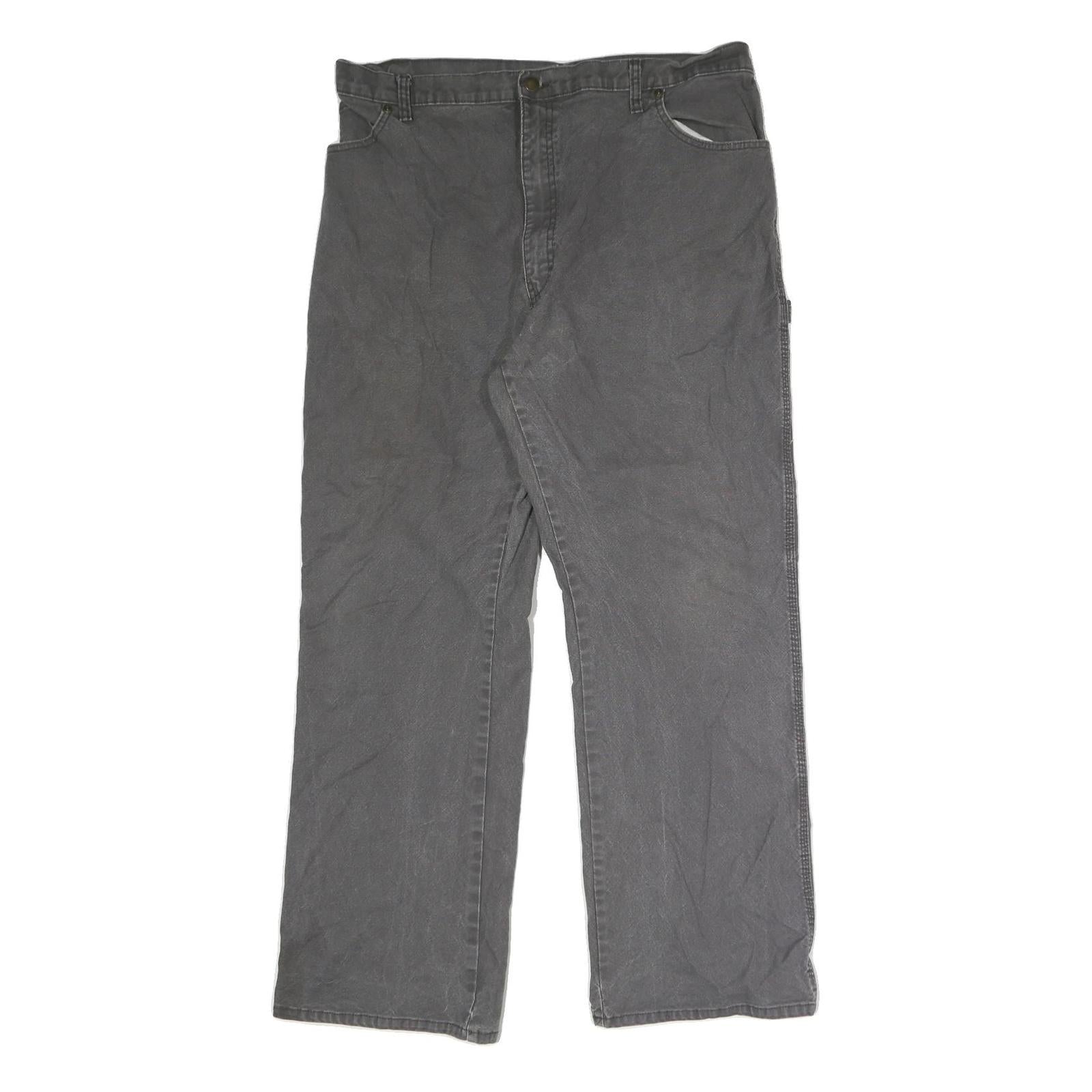 DICKIES Mens Regular Grey Cotton Blend Jeans Button W40 L31 Workwear Durable Refurbished - N/A refurbished available on Cerqular