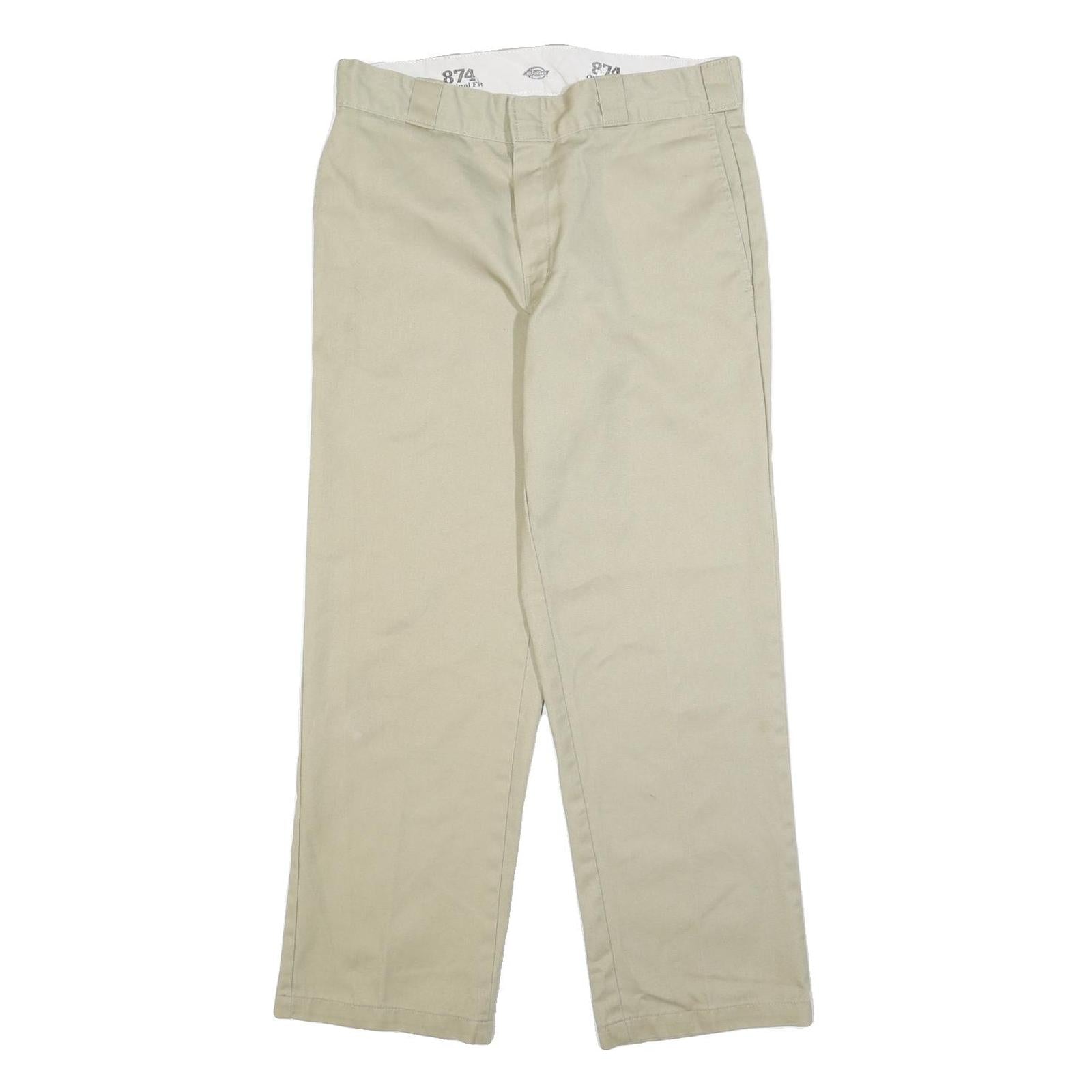 Buy DICKIES Mens Cotton Blend Beige Regular Fit Straight Leg Trousers W33 L30 Refurbished - $37.69 DICKIES Mens Cotton Blend Beige Regular Fit Straight Leg Trousers W33 L30 Refurbished - N/A refurbished available on Cerqular