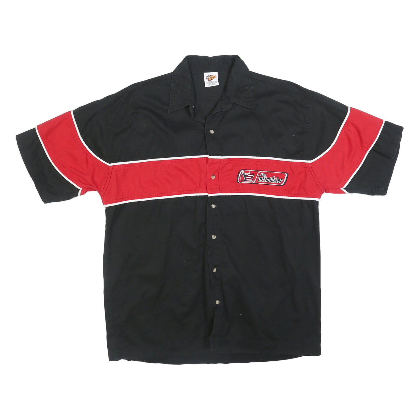 WINNER'S CIRCLE Mens Black & Red Earnhardt Racing Style Shirt XL Cotton Button Refurbished - N/A refurbished available on Cerqular